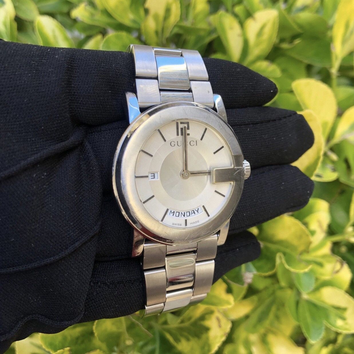 Gucci Gucci 101M Date Watch White Face Size ONE SIZE - 3 Thumbnail