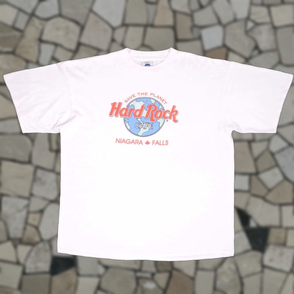 VINTAGE Hard Rock Cafe SAVE THE PLANET NIAGARA FALL TEE SHIRT 1990S SIZE 2XL