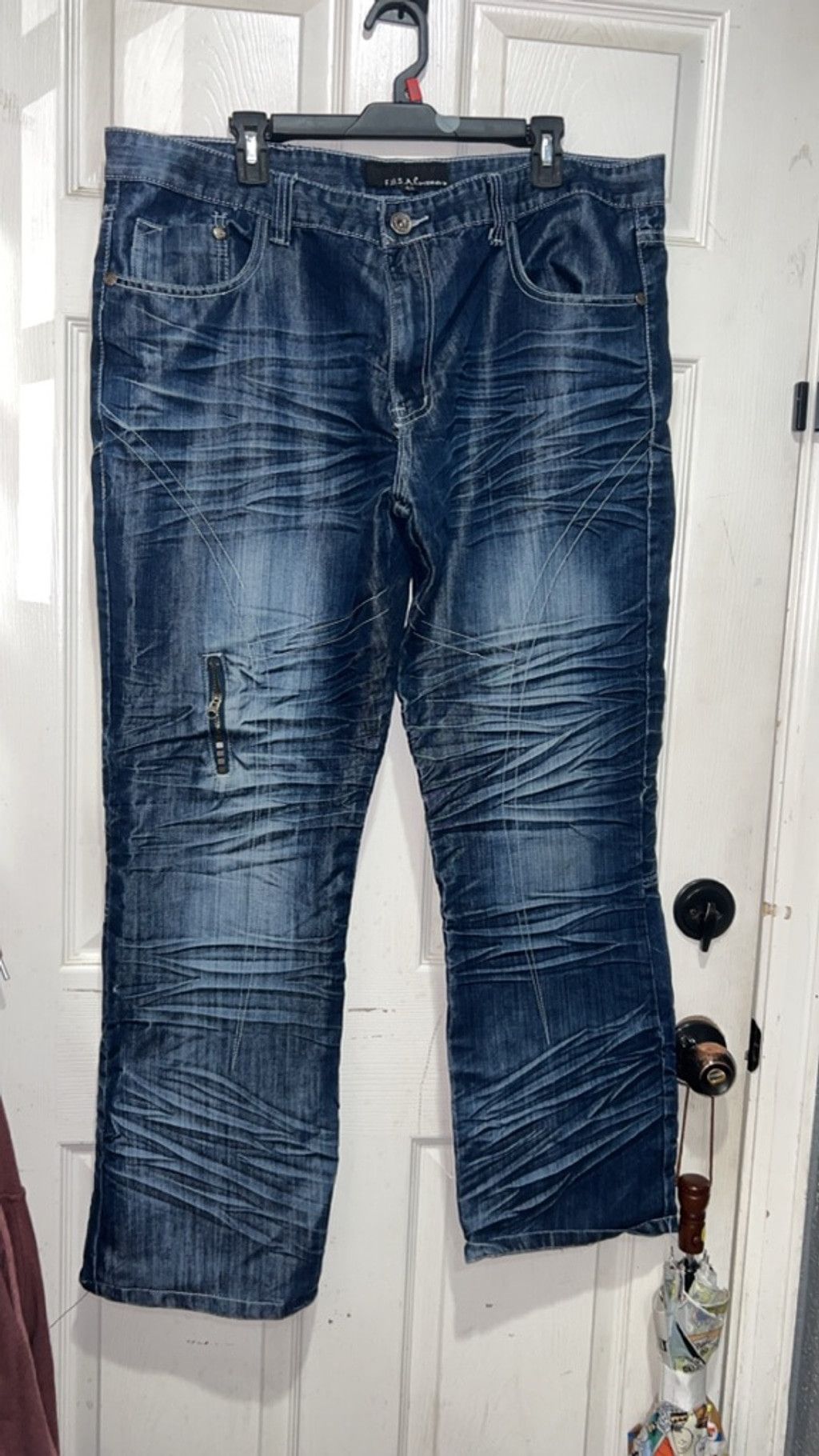 Other Men's F.U.S.A.I. by Focus USA Blue Jeans Waist 42 Size US 42 / EU 58 - 1 Thumbnail