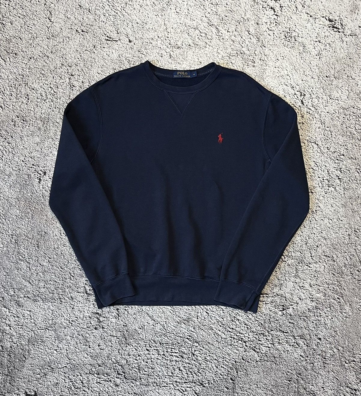 Polo Ralph Lauren POLO RALPH LAUREN Crewneck Sweatshirt Navy Blue Men’s Size M Size US M / EU 48-50 / 2 - 1 Thumbnail
