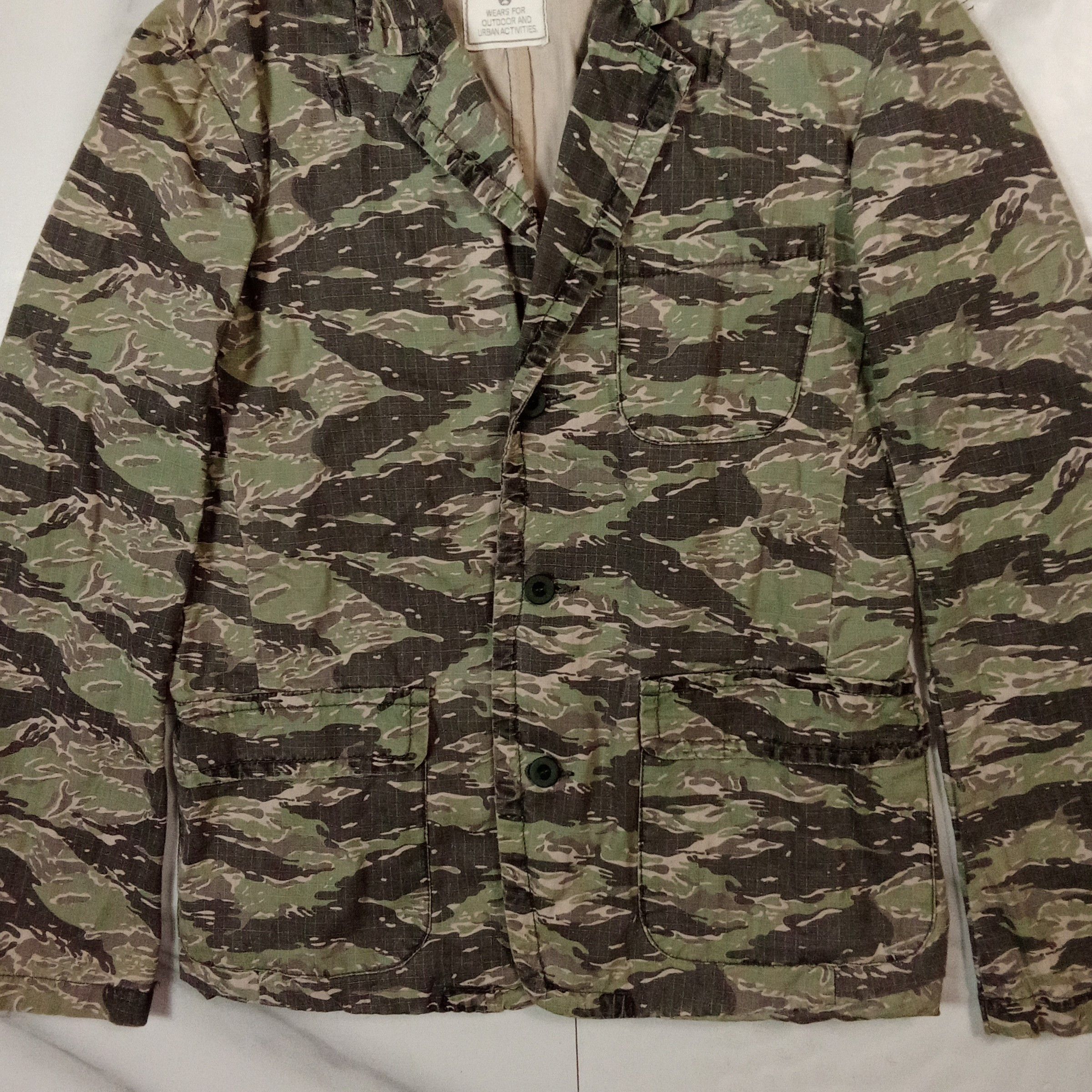 Final Home Final Home - Issey Miyake - Tiger Camo Jacket Size US S / EU 44-46 / 1 - 3 Thumbnail