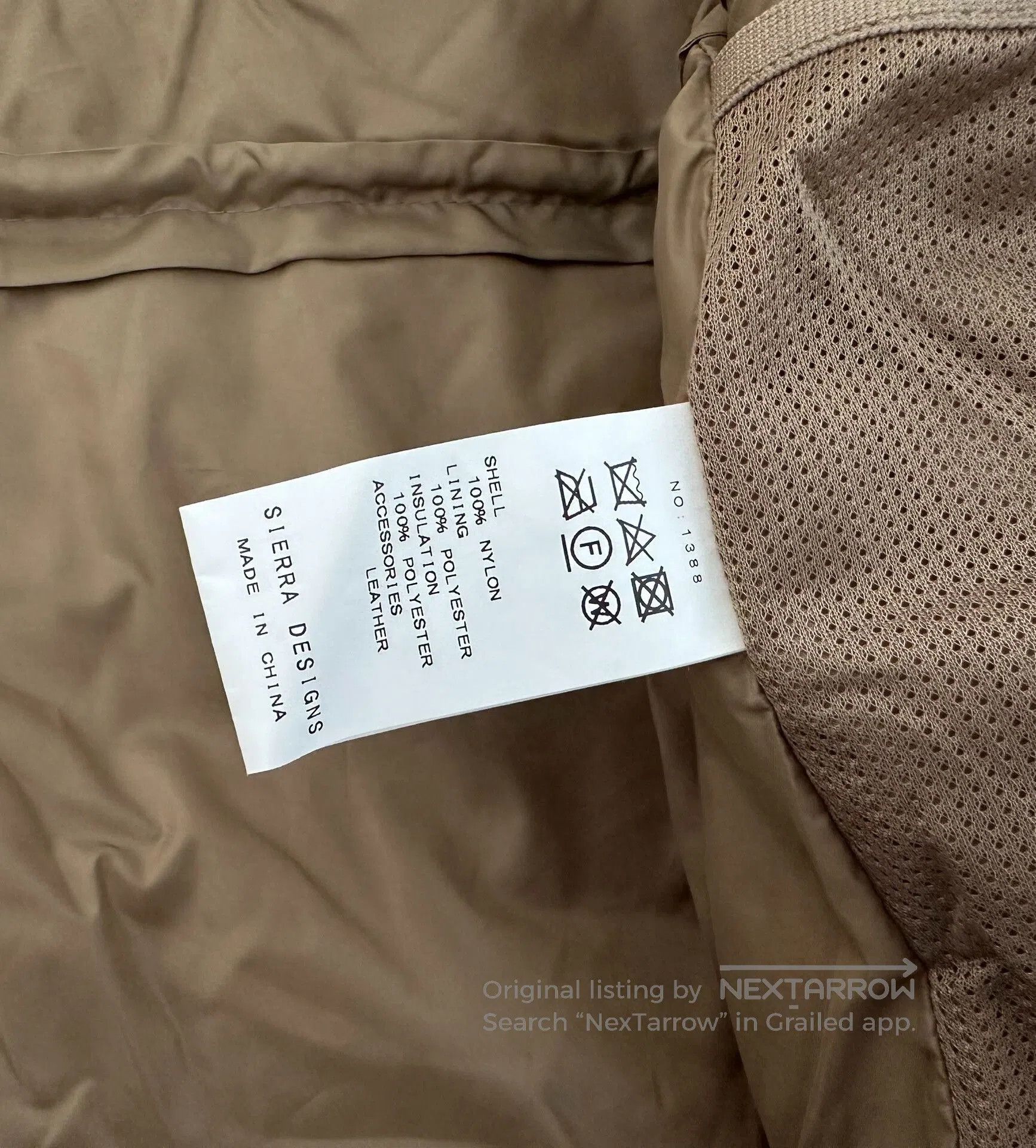 Sierra Designs BEAMS x SIERRA DESIGNS Down Inyo Parka. Size US XL / EU 56 / 4 - 6 Thumbnail