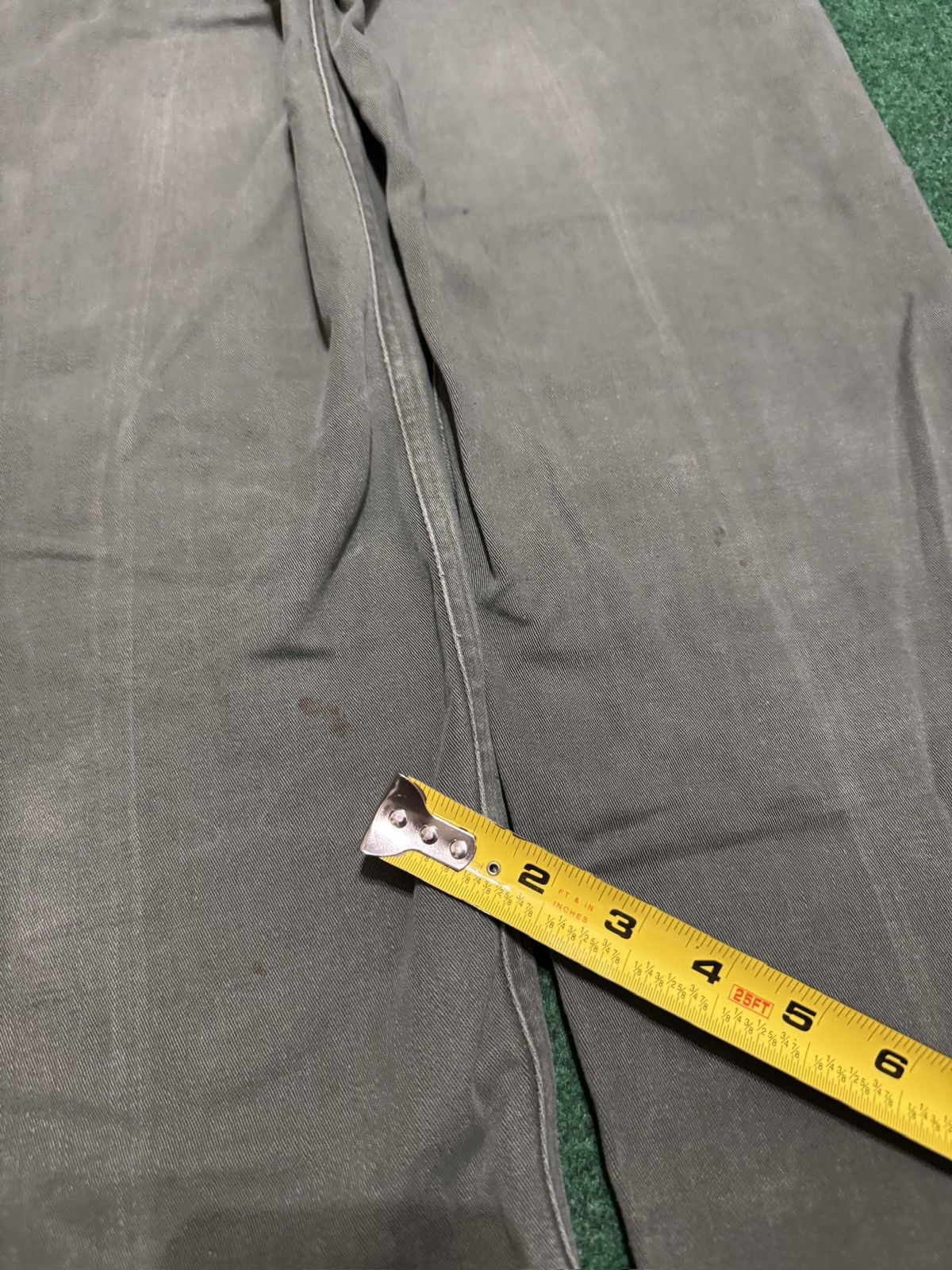 Vintage Vtg 60s OG 107 Military Green Sateen Baker Fatigues Pants Size US 28 / EU 44 - 11 Thumbnail