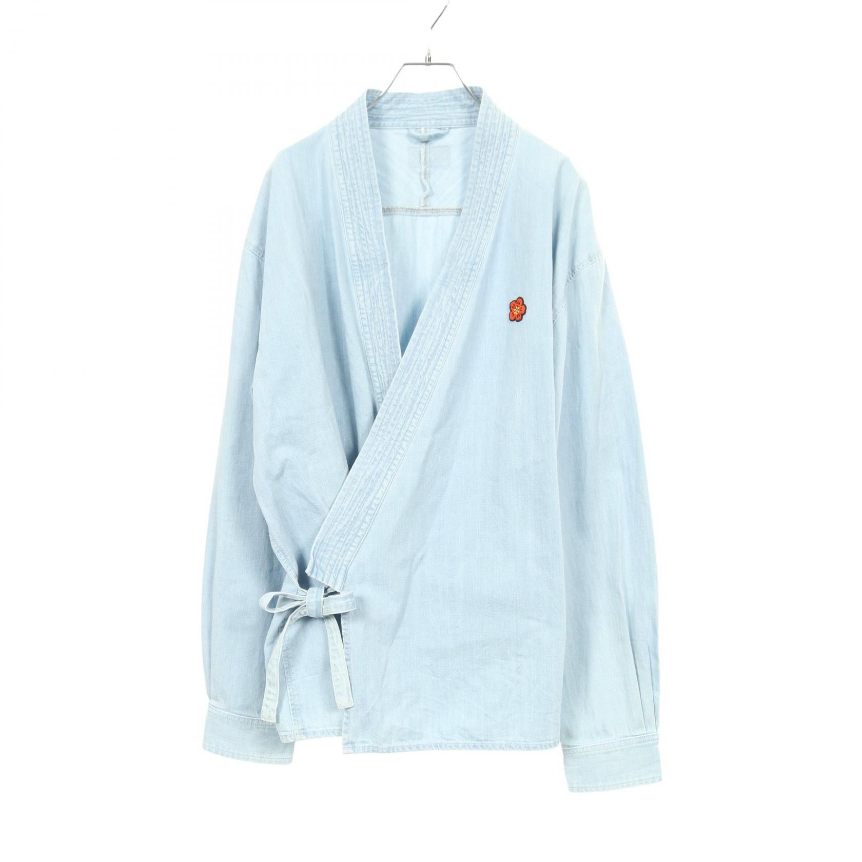 Kenzo Kenzo Kenzo Denim Kimono Cotton Jacket Textile Outerwear DUTY FREE for USA Size ONE SIZE - 1 Thumbnail