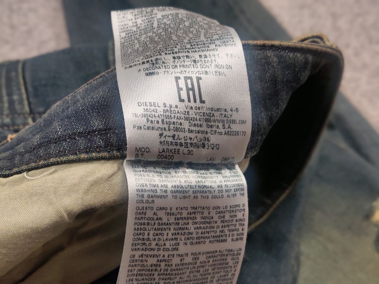 Diesel Vintage Diesel larkee Denim Jeans If Six Was Nine LGB Y2K Size US 34 / EU 50 - 21 Thumbnail