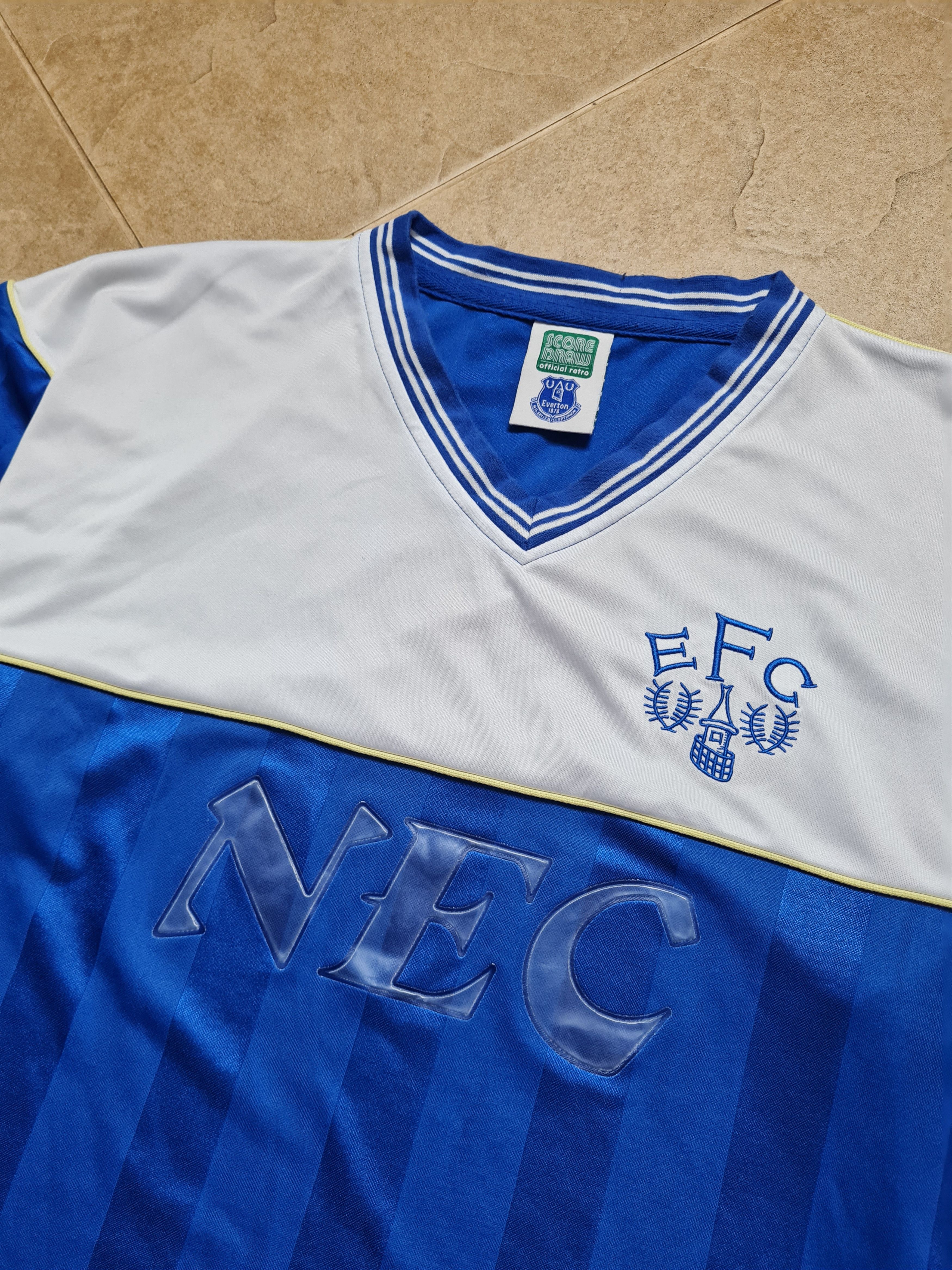 Other SOCCER SHIRT RETRO REPLICA FC EVERTON 1985/1986 JERSEY Size US XL / EU 56 / 4 - 4 Thumbnail