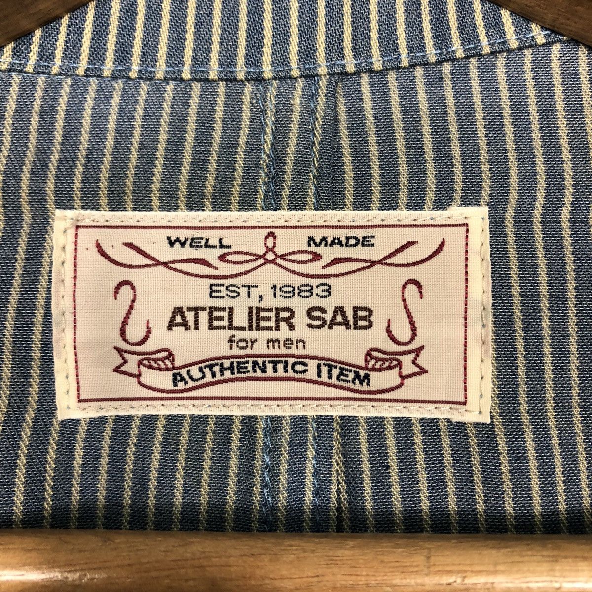 Japanese Brand Atelier SAB Multi-Stripe Work Jacket Hickory Issey Miyake Size US M / EU 48-50 / 2 - 18 Thumbnail
