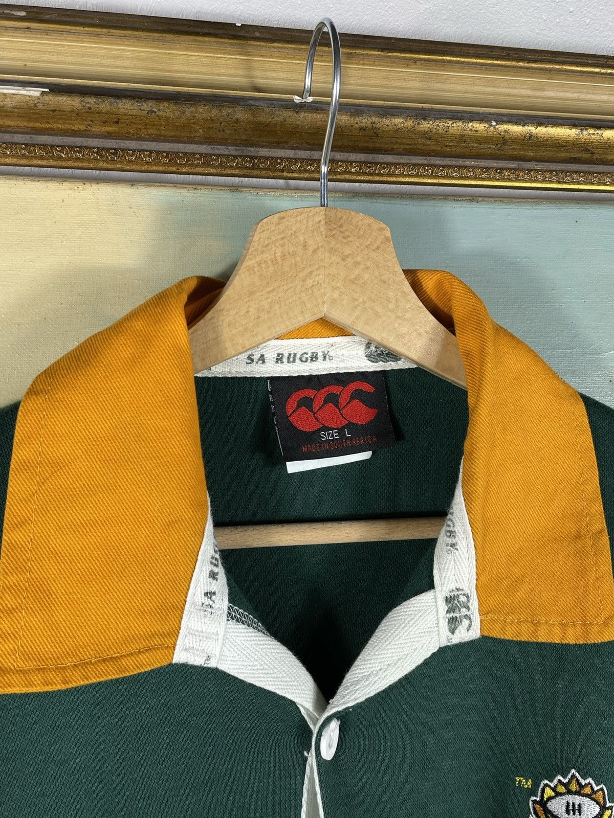 Canterbury of New Zealand × Vintage Vintage Retro Y2k 00s South Africa National Team Rugby Size US L / EU 52-54 / 3 - 5 Thumbnail