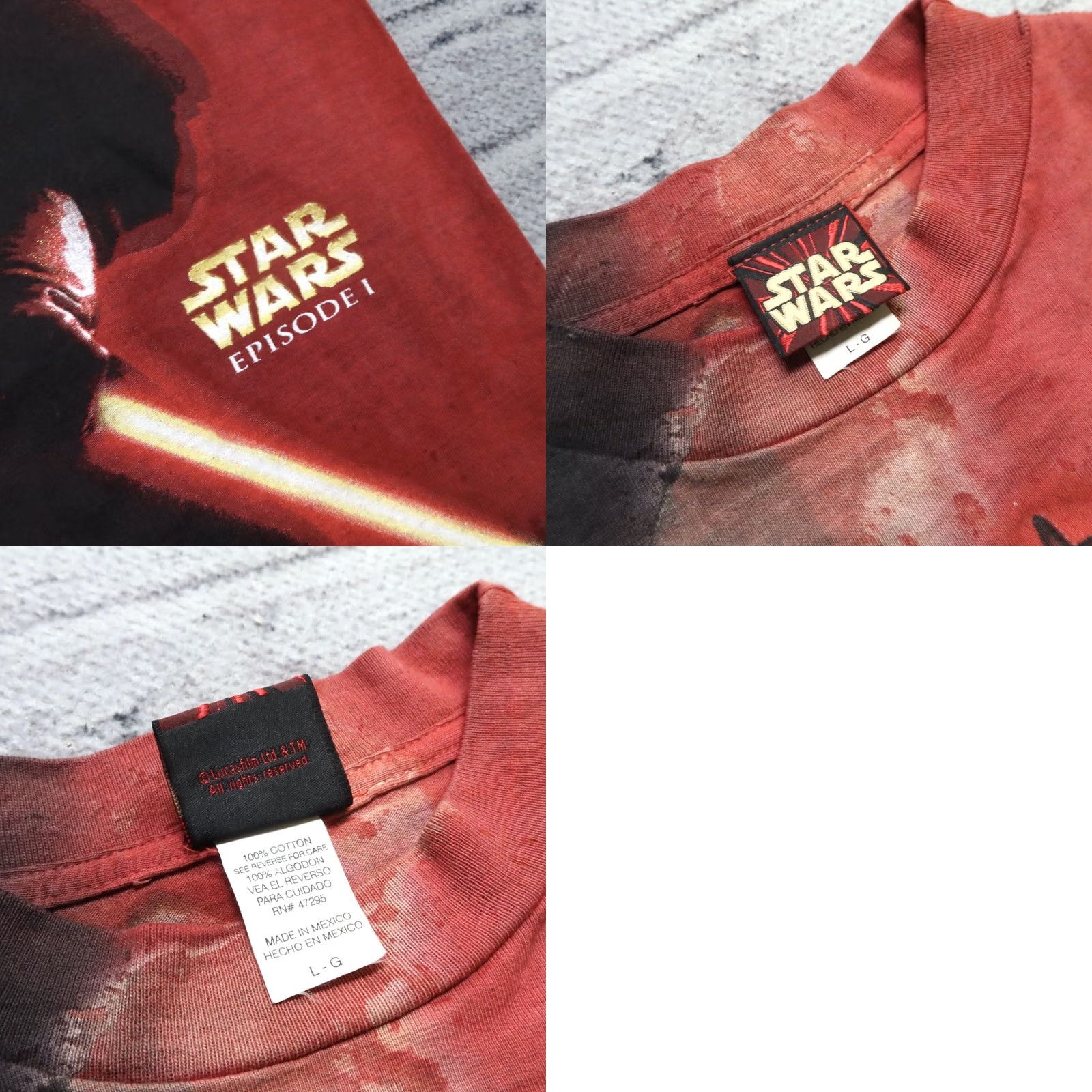 Star Wars Vintage Star Wars Shirt L Mens Tie Dye Darth Maul 90s Episode 1 Size US L / EU 52-54 / 3 - 9 Thumbnail