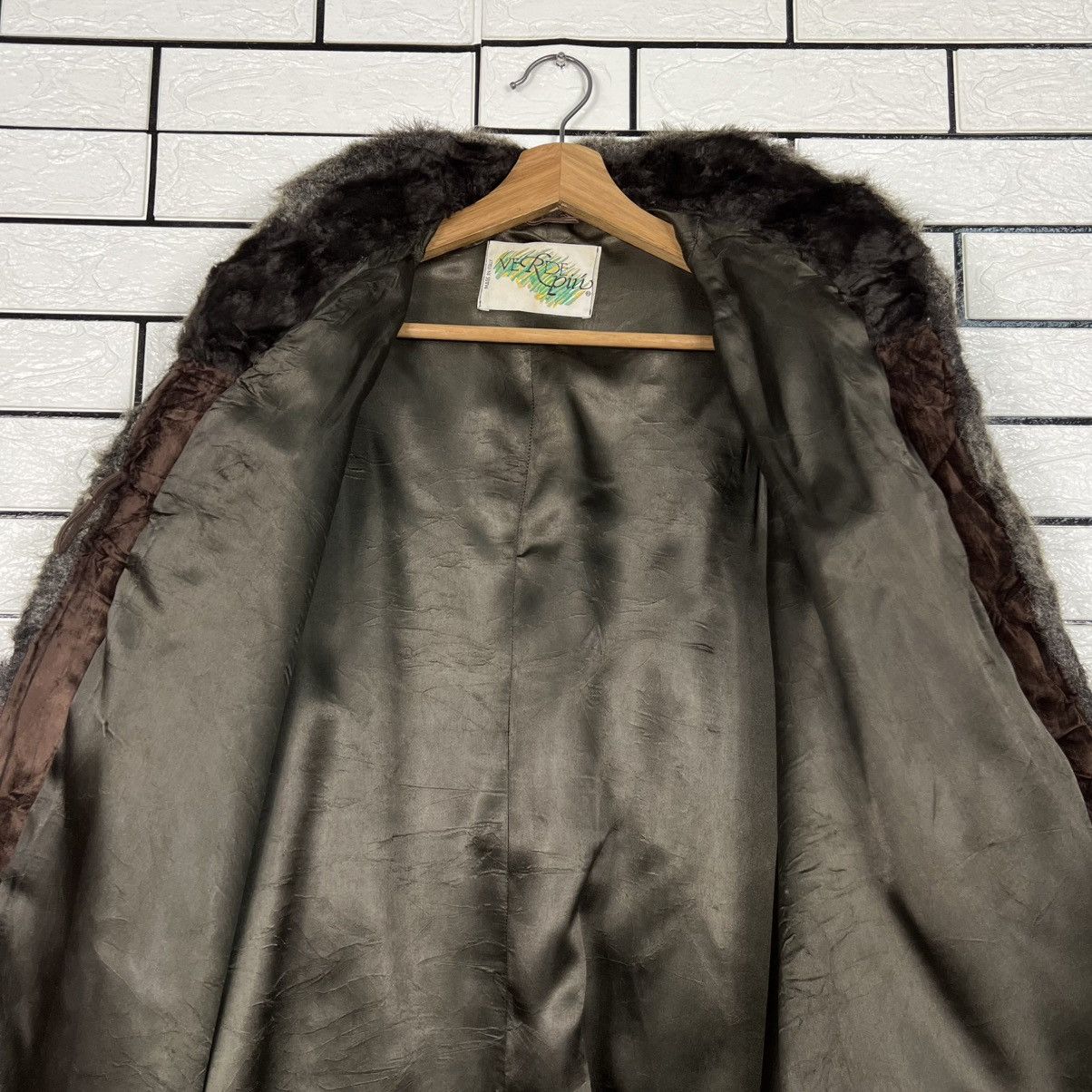 Vintage Vintage 90's VERDE PIU Modacrylic Oversized Coat #4139-C189 Size US M / EU 48-50 / 2 - 11 Thumbnail