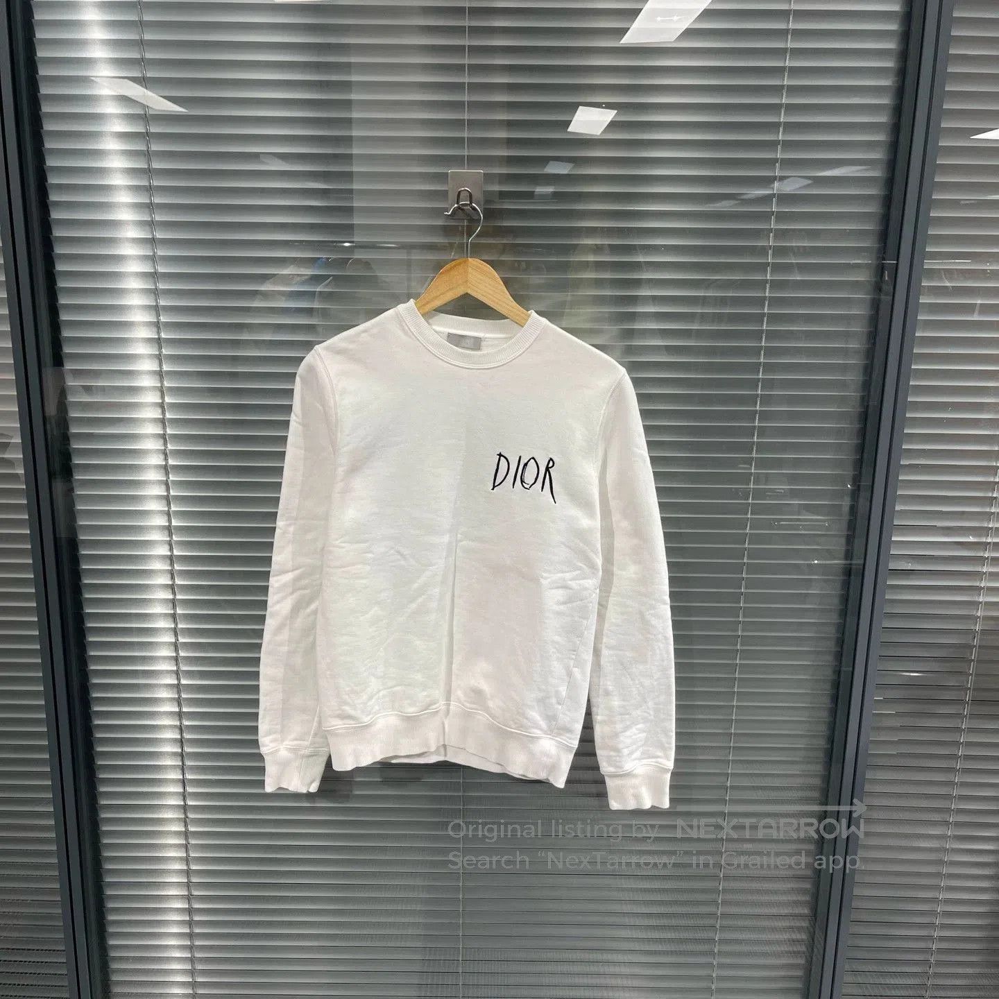 Dior White Crew Neck Long Sleeve Sweatshirt XS. Size US XS / EU 42 / 0 - 1 Thumbnail