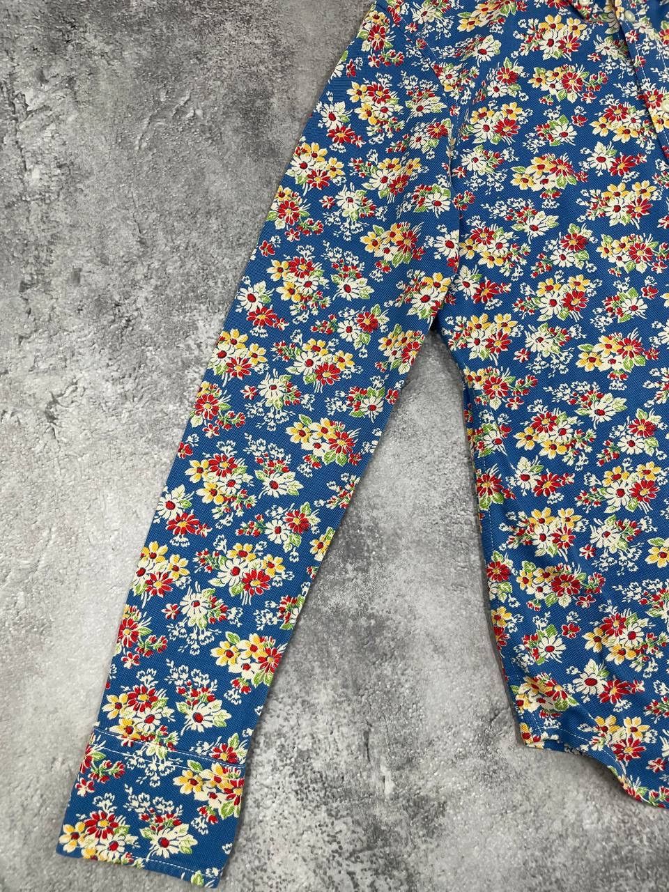 Ralph Lauren Ralph Lauren Men Cotton Floral Print Shirt Blue Multicolor Size US M / EU 48-50 / 2 - 3 Thumbnail