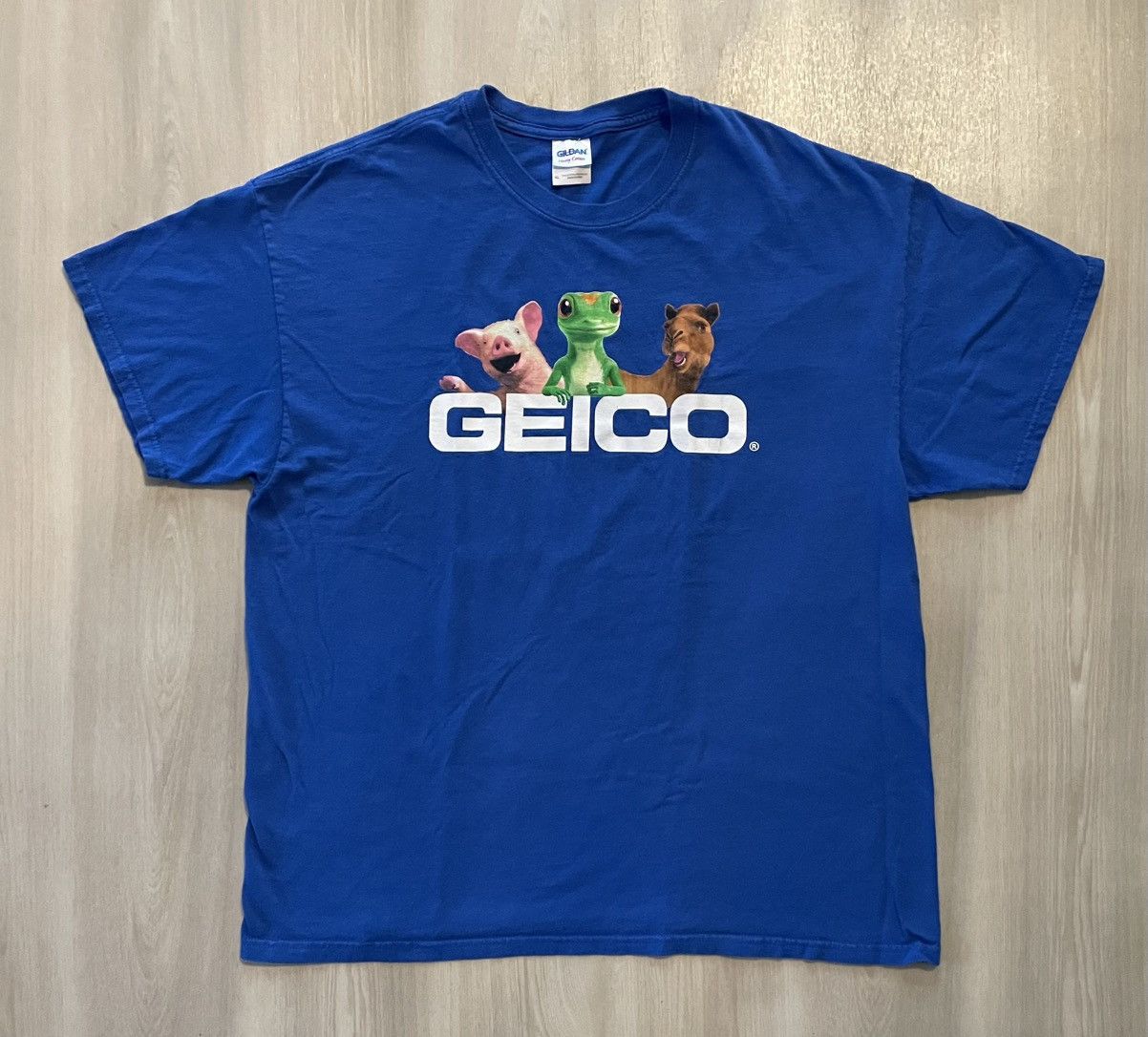 Vintage VTG Y2K GEICO Mascots Gecko Humpday Camel Pig Promo Tee XL Size US L / EU 52-54 / 3 - 2 Thumbnail