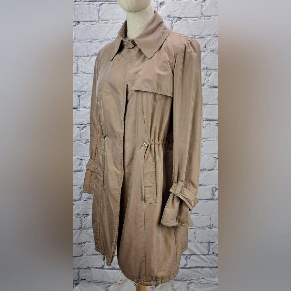 Brunello Cucinelli Brunello Cucinelli Women's Trench Coat Jacket Nylon Silk Ca Size XL / US 12-14 / IT 48-50 - 2 Thumbnail