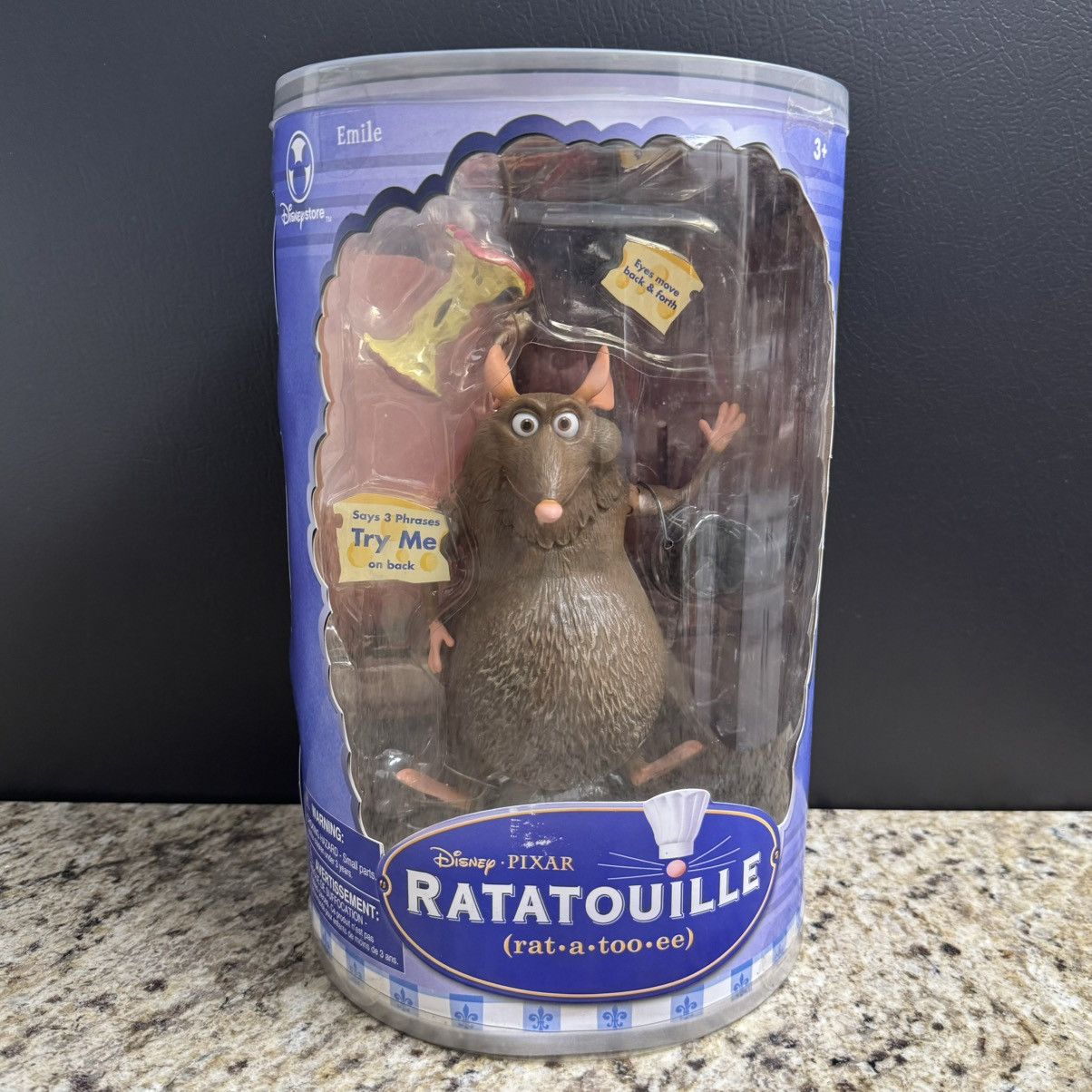 Disney × Vintage Disney Pixar Ratatouille Emile Talking Action Figure Size ONE SIZE - 1 Thumbnail