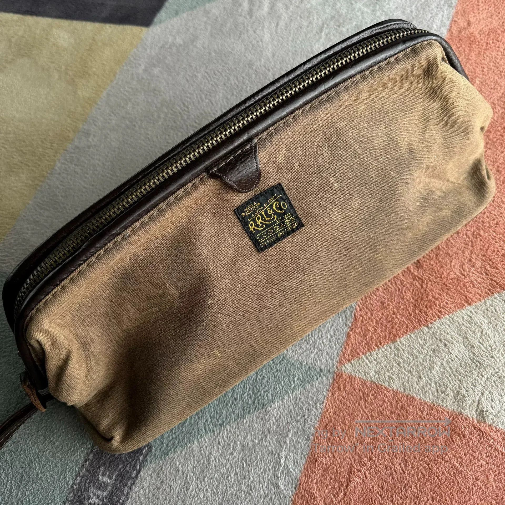 RRL Ralph Lauren RRL Double RL Canvas Clutch Wash Bag. Size ONE SIZE - 9 Thumbnail