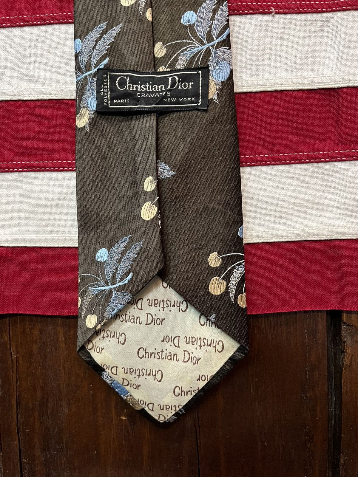 Christian Dior Monsieur Vintage Christian Dior Floral Tie Size ONE SIZE - 3 Thumbnail