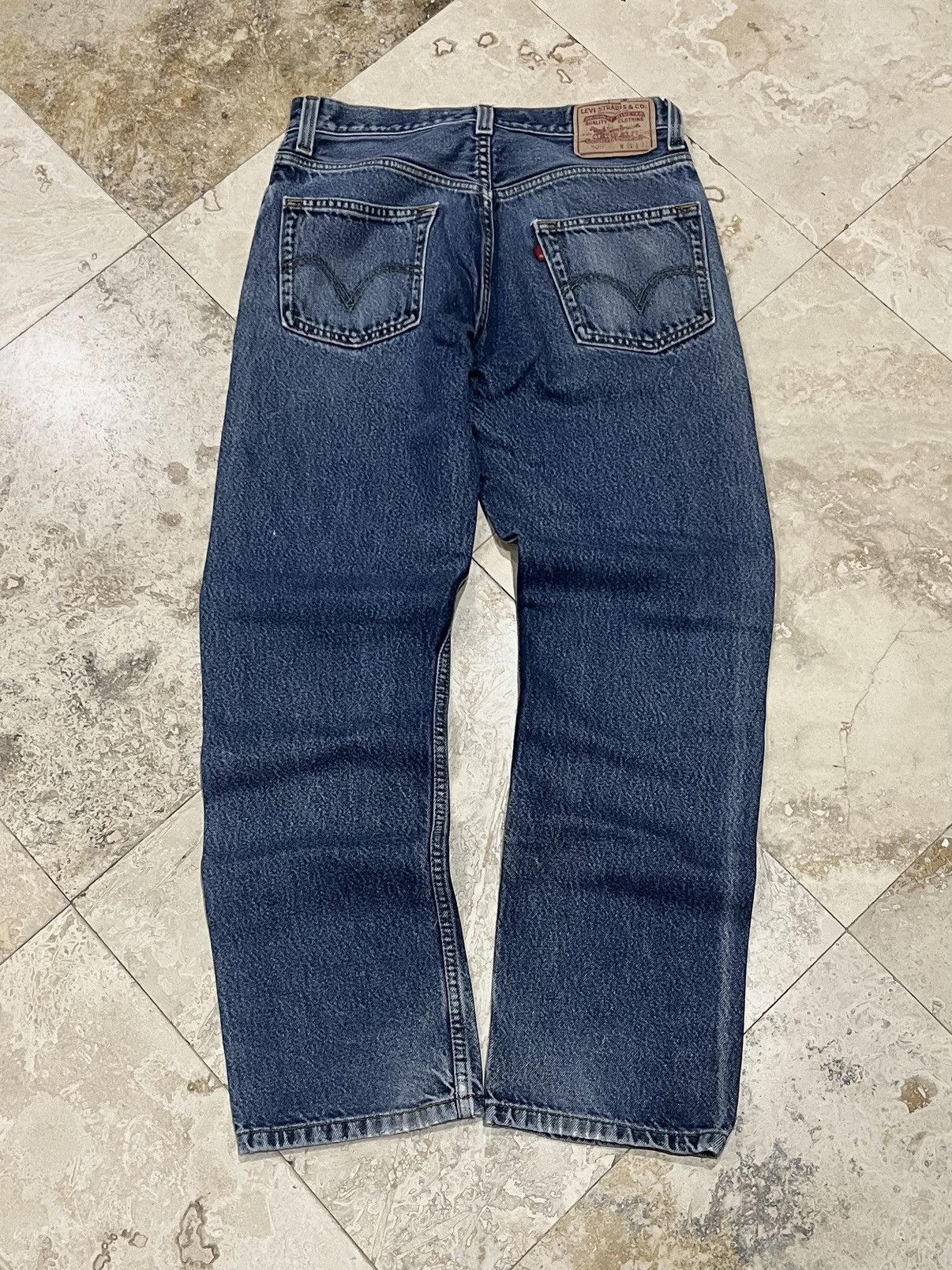 Levi's Levi’s 505 Denim Jeans Rare Blank Red Tag Size US 31 - 1 Thumbnail