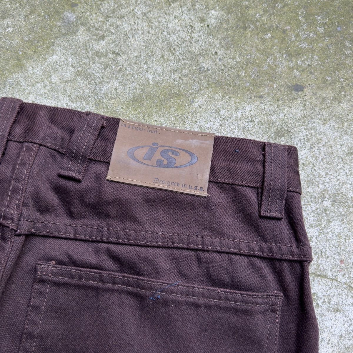 JNCO VINTAGE INTERSTATE BAGGY BROWN WIDE LEG DENIM SKATER JEANS Size US 35 - 12 Thumbnail