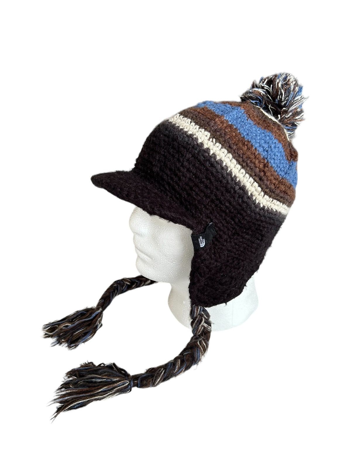 Japanese Brand × The North Face The North Face Multicolur knitted Earflap Beanie Hats Size ONE SIZE - 3 Thumbnail