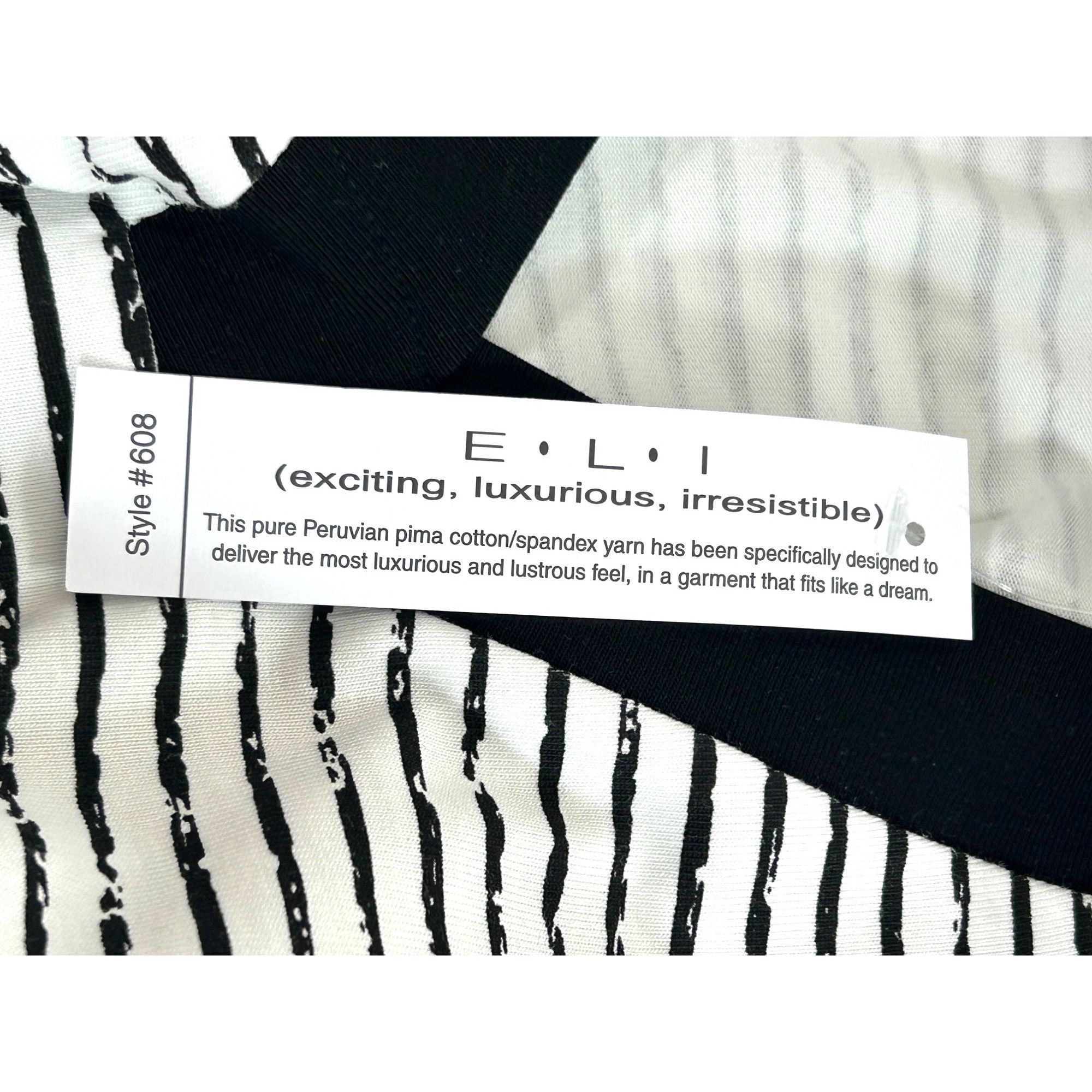 Other E.L.I Tunic Top XL Black White Stripes Long Sleeve V-Neck Bu Size XL / US 12-14 / IT 48-50 - 8 Thumbnail