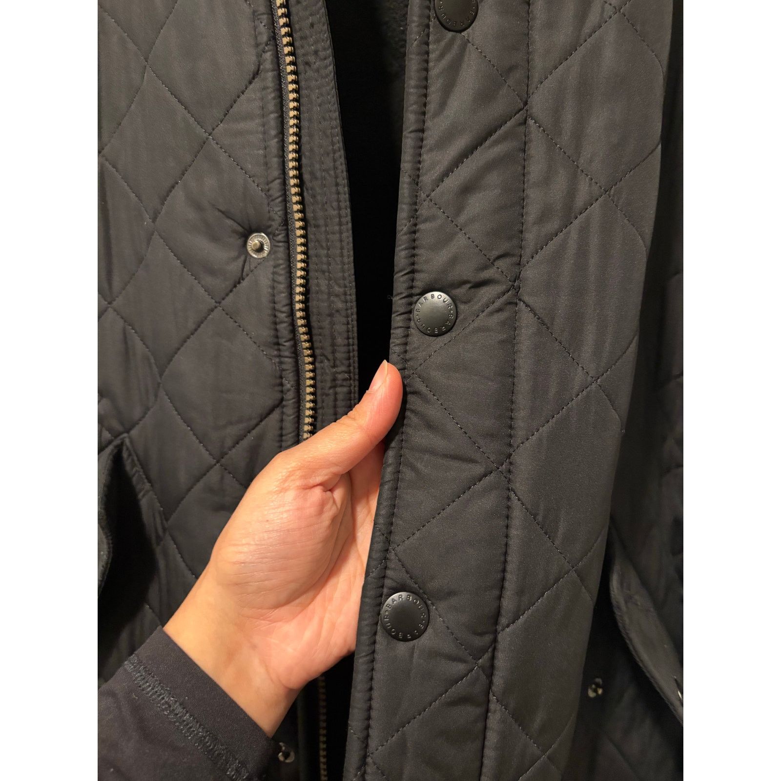 Barbour *LIKE NEW* Barbour Powell Quilted Jacket - Black Sz L Size US L / EU 52-54 / 3 - 7 Thumbnail