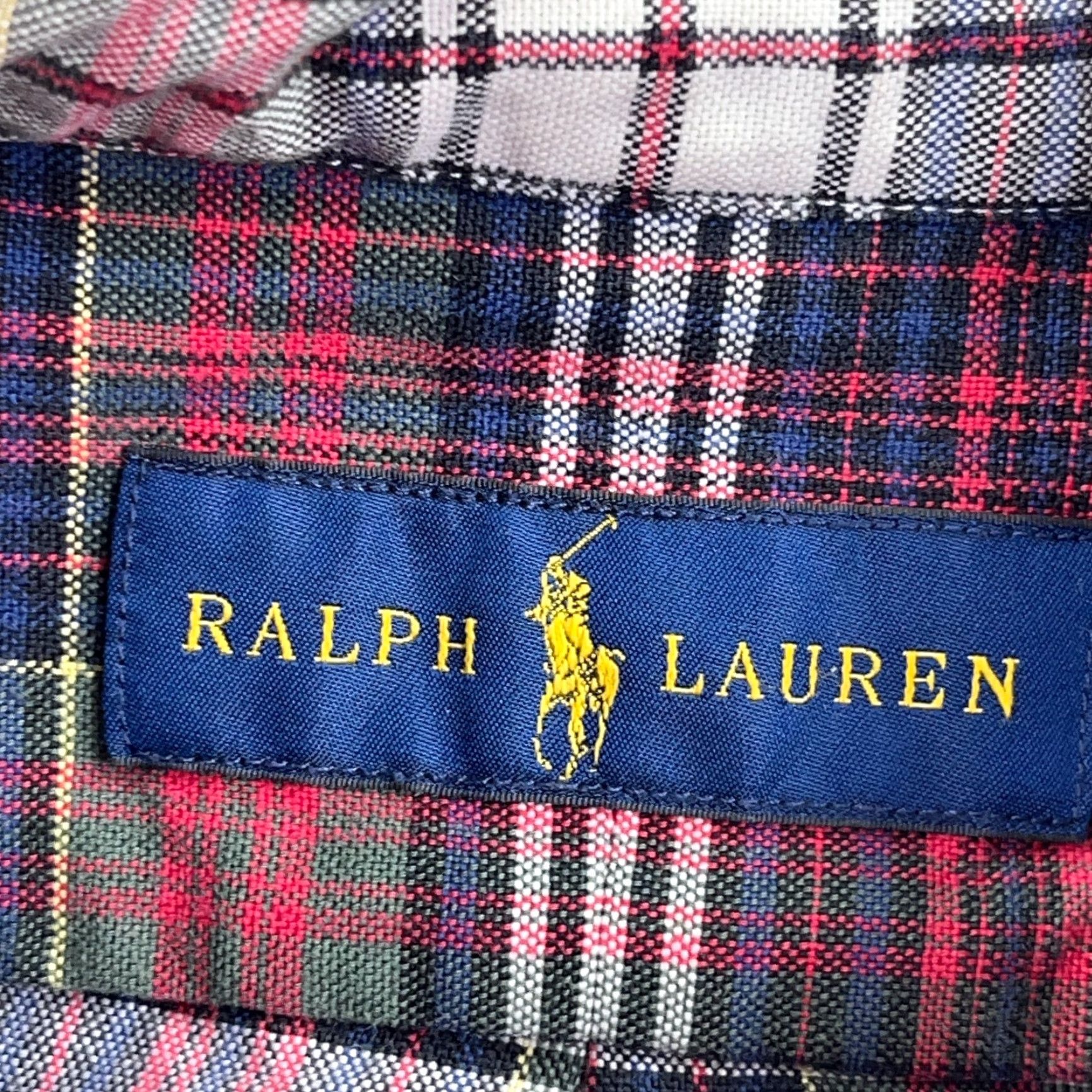 Ralph Lauren Ralph Lauren Shirt Men Medium Red Blue Button Up Oxford Cloth Tartan Plaid A61 Size US M / EU 48-50 / 2 - 4 Thumbnail