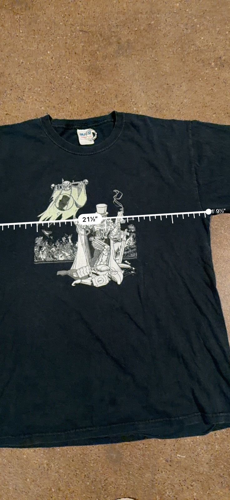 Vintage Y2K 08’ necronomicon GT warlock faded black tee Size US L / EU 52-54 / 3 - 5 Thumbnail