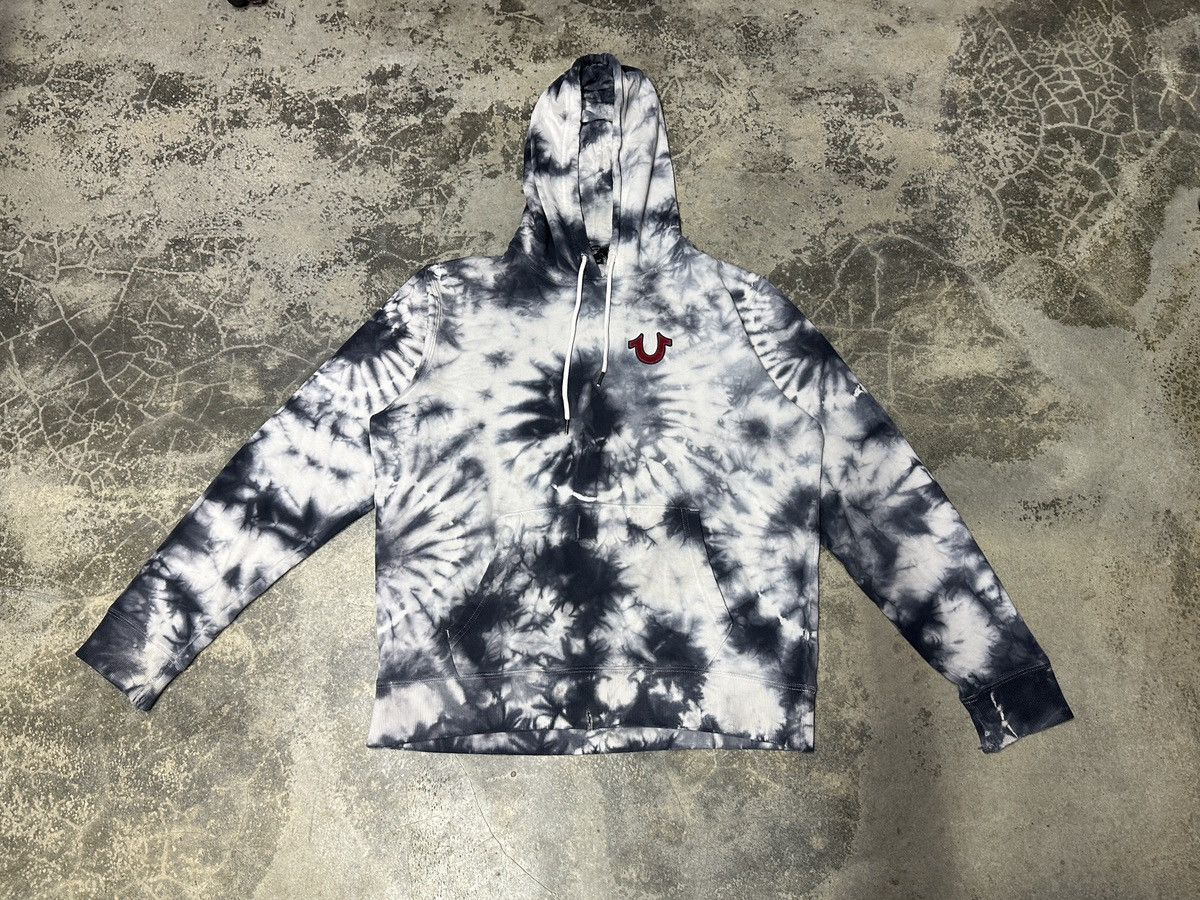 True Religion Vintage Y2K True Religion Big Logo Tie Dye Hoodie Size US XL / EU 56 / 4 - 3 Thumbnail