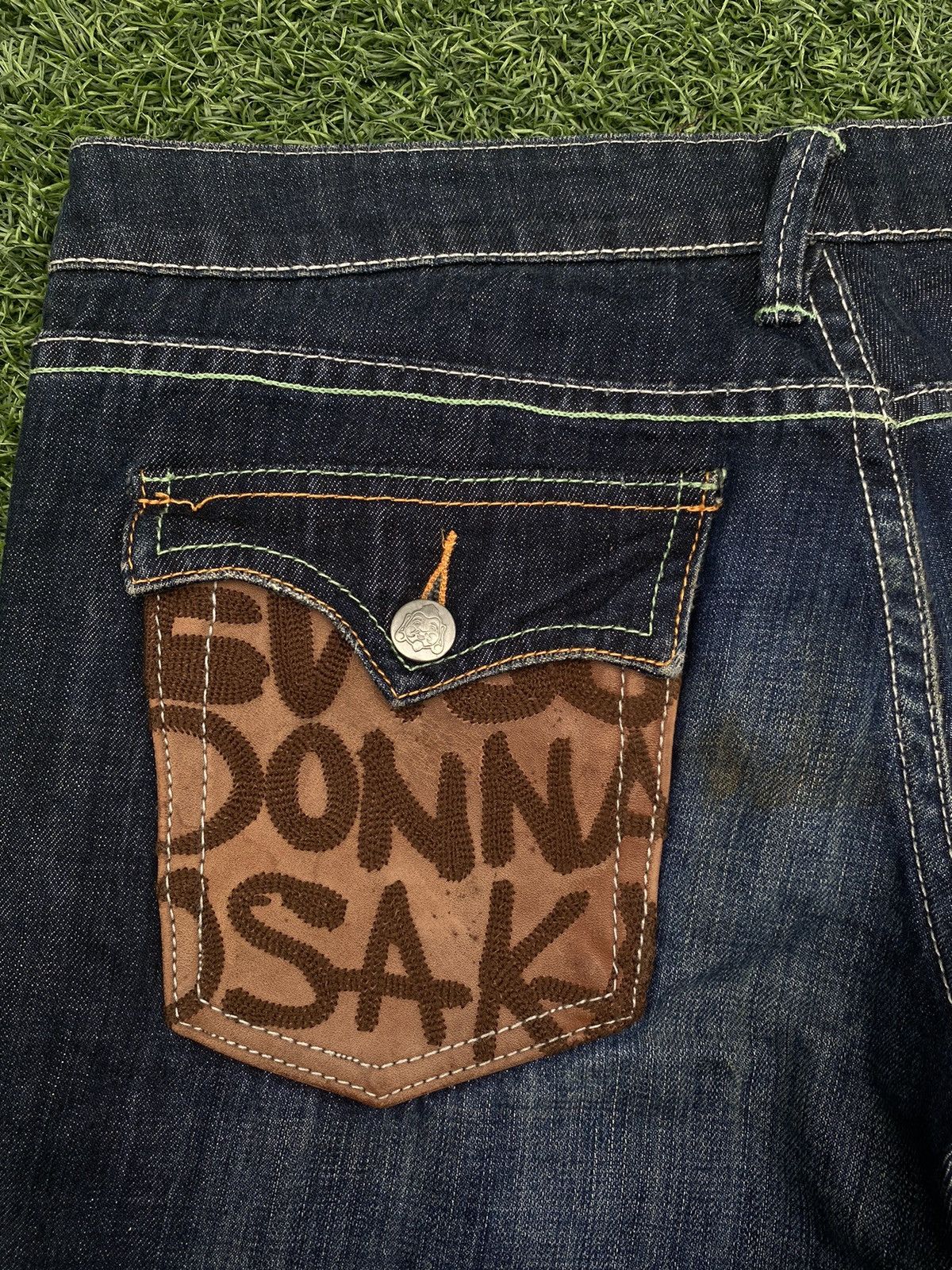 Evisu × Japanese Brand EVISU PARIS DONNA OSAKA SHORT PANTS DENIM Size US 29 - 3 Thumbnail