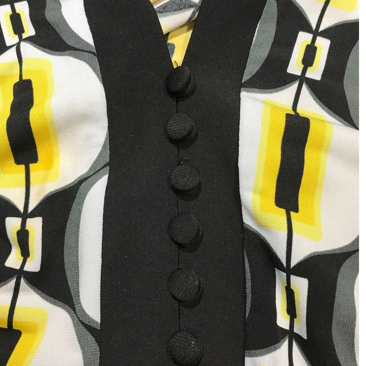 Other Cato Black Retro Geometric Empire Waist Tunic Blouse M Size M / US 6-8 / IT 42-44 - 3 Thumbnail