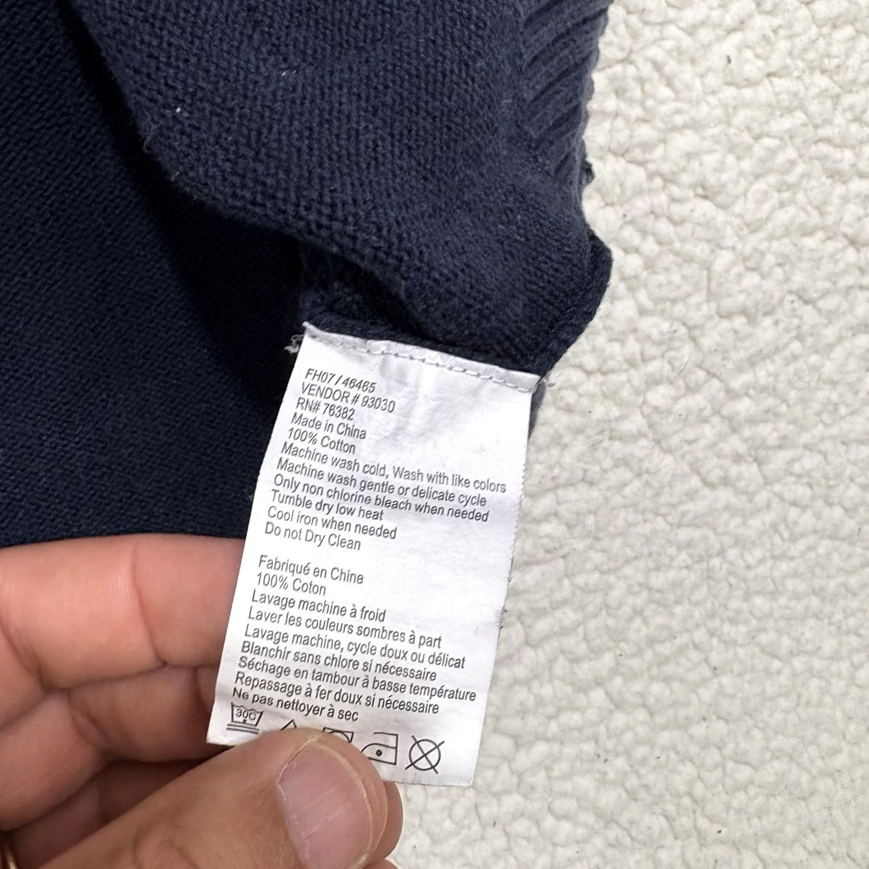 Timberland Timberland Crewneck Sweatshirt Men’s XL Navy Blue Pullover Knit Sweatshirt Regular Fit Long Sleeve Size US XL / EU 56 / 4 - 3 Thumbnail