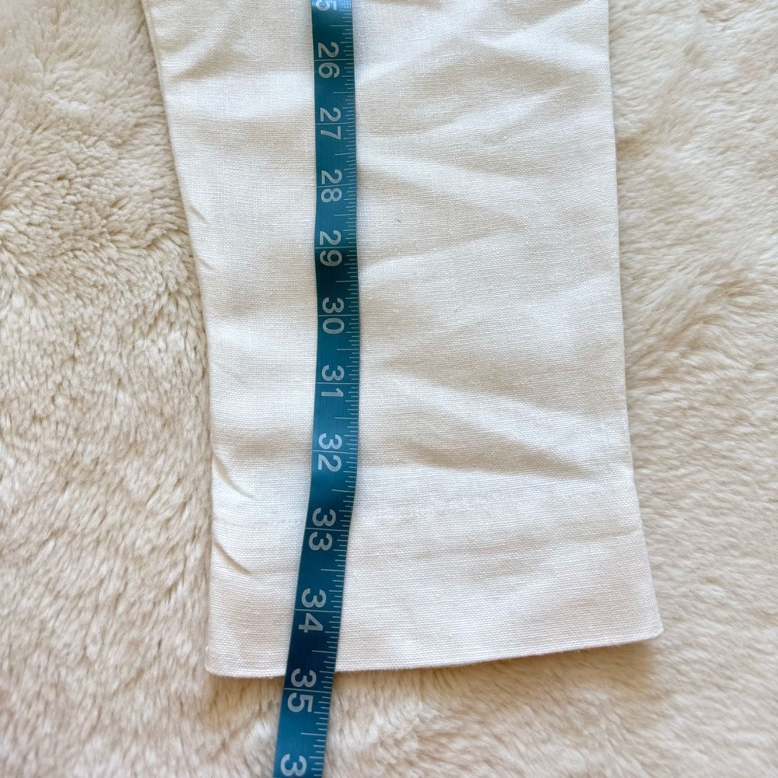120% Lino 120 % Lino white women pants size 6 US Retail 350$ Size 28" / US 6 / IT 42 - 7 Thumbnail