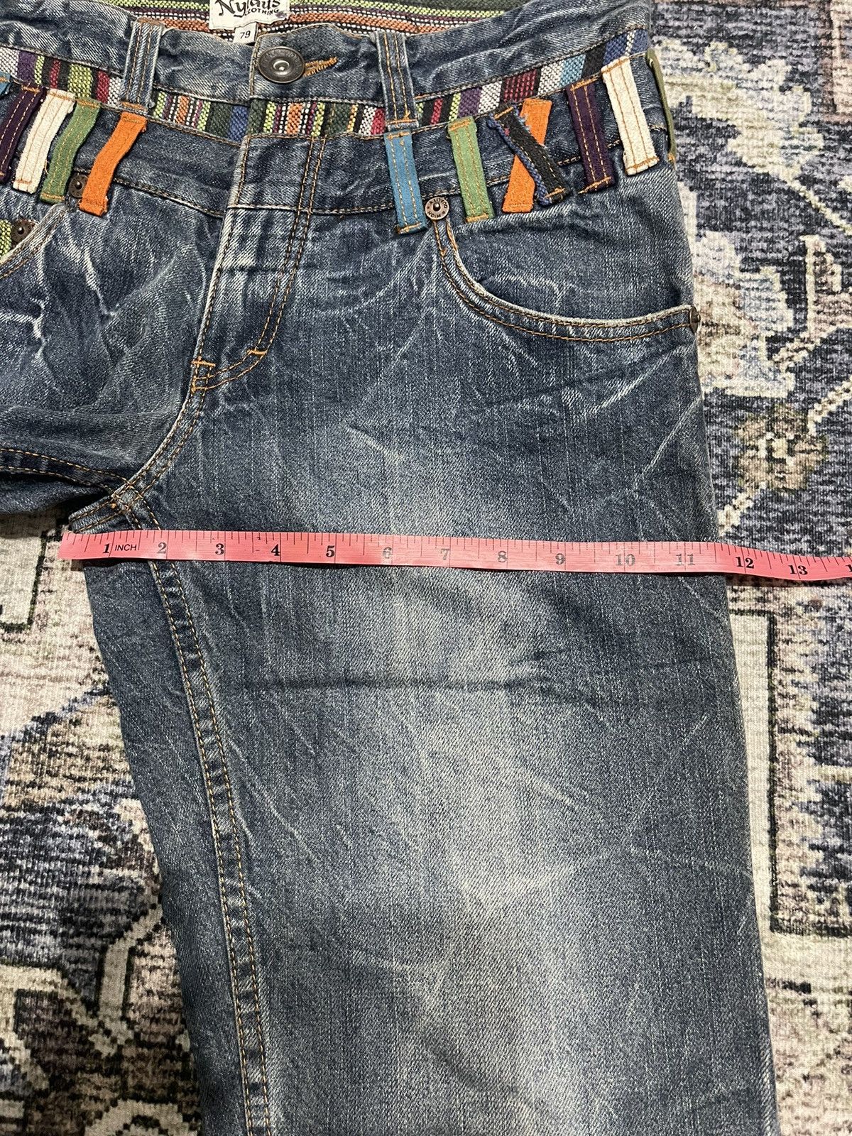🔥Nylaus Hysteric Glamour Double Waist Multipocket Denim