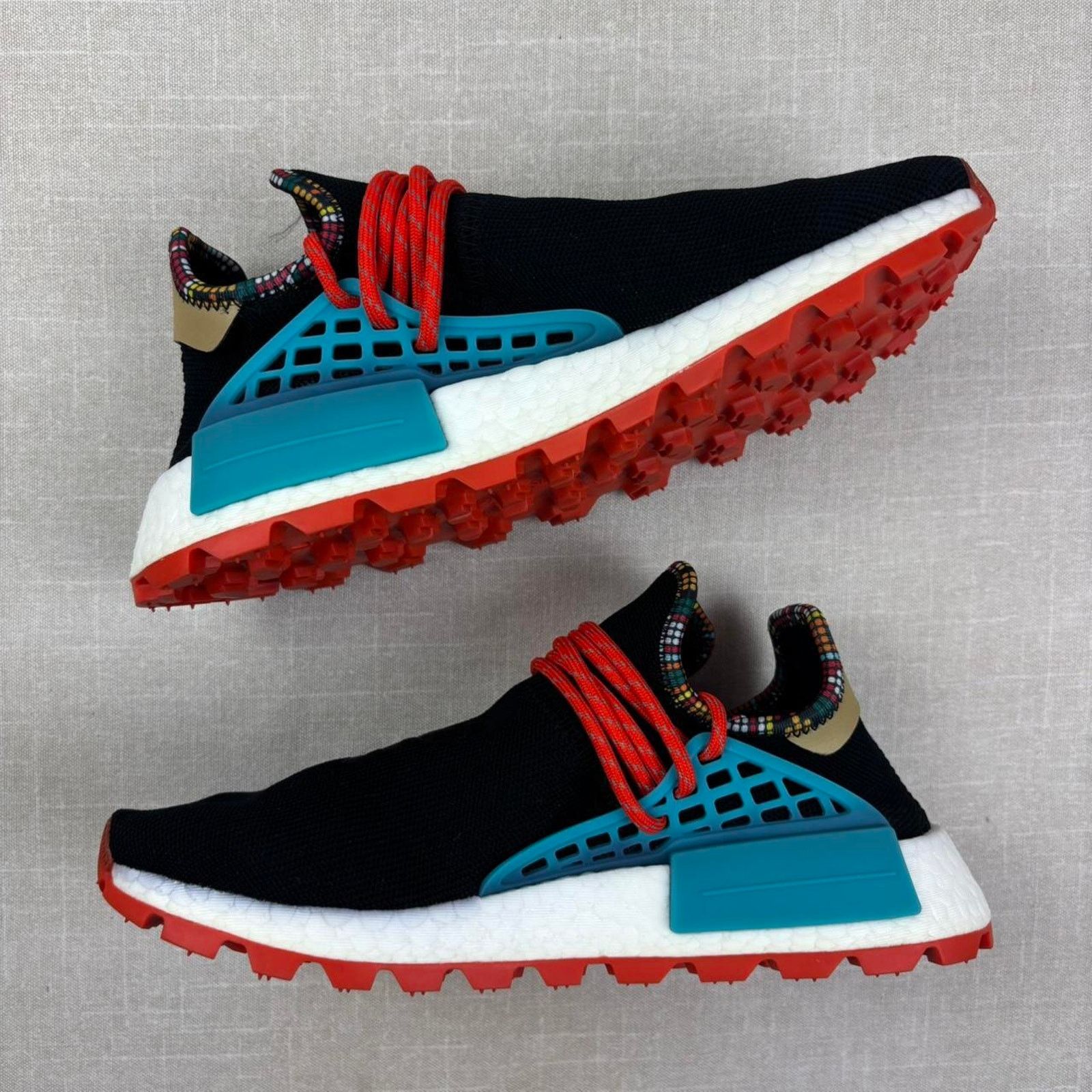 Adidas ⛩️ 2018 adidas NMD Hu “Pharrell Inspiration Pack Black” 7.5W Size US 7.5 / IT 37.5 - 4 Thumbnail