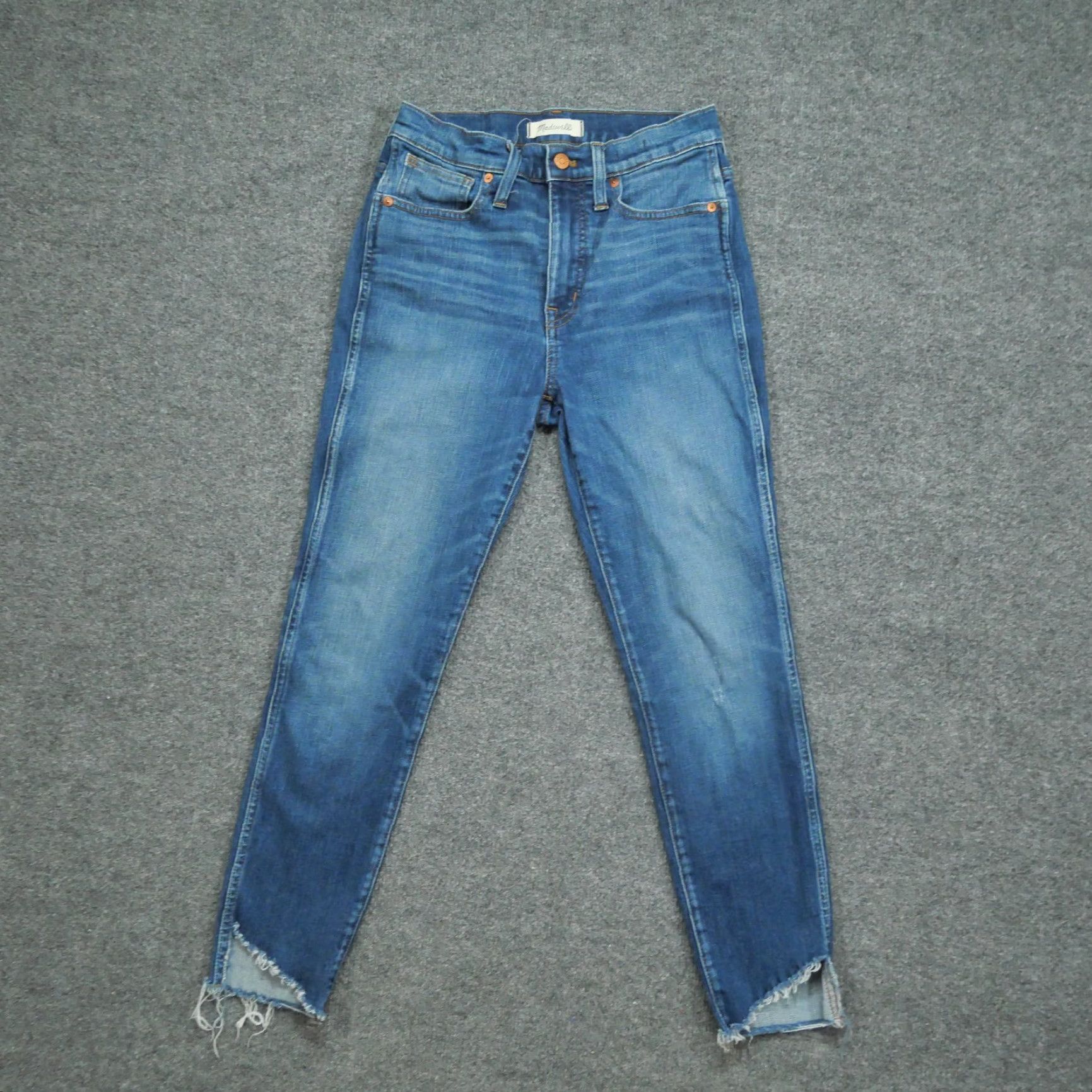 Madewell Madewell Jeans Womens 27 10 Inch High Rise Skinny Chewed Hem Denim Pants Size 27" / US 4 / IT 40 - 2 Thumbnail