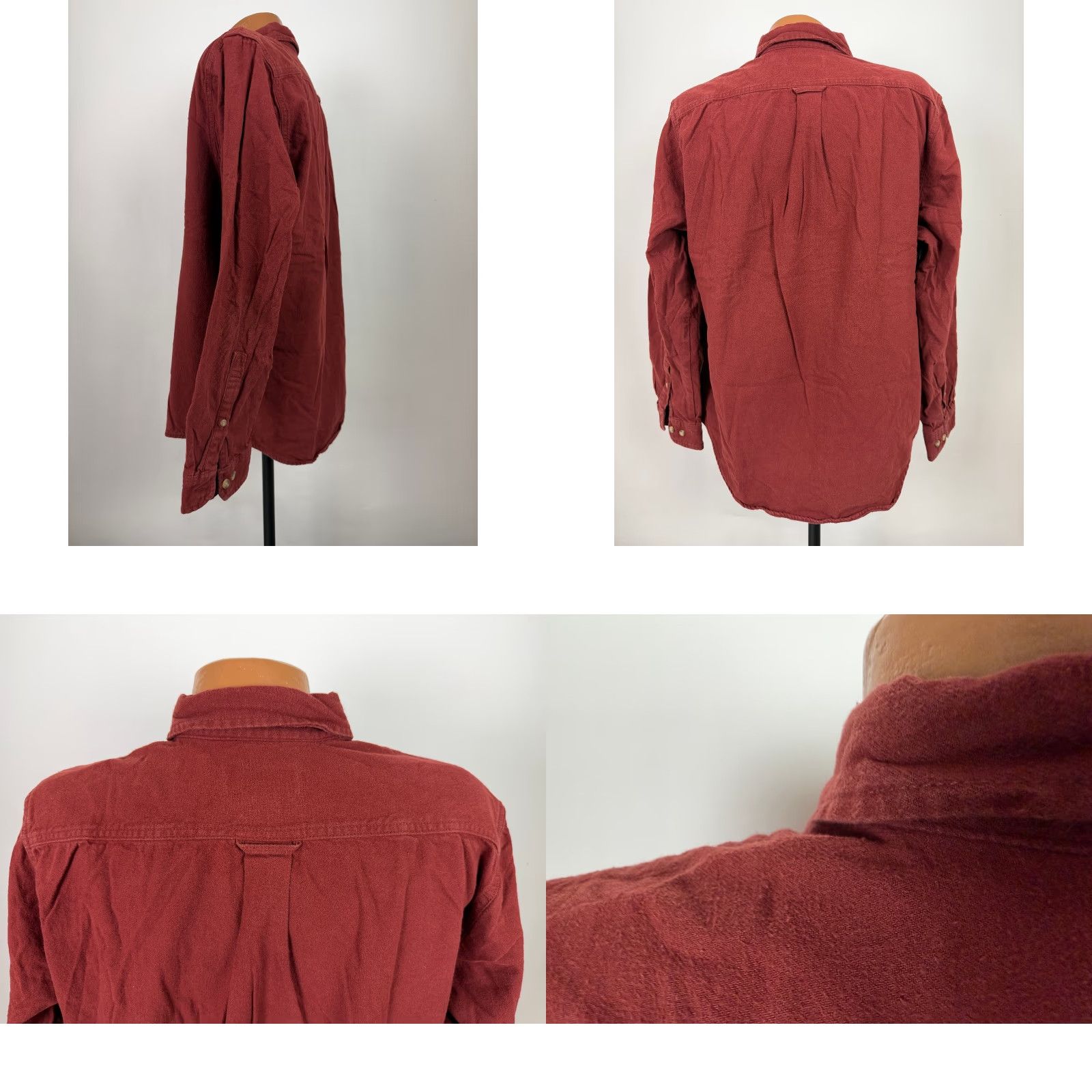 Eddie Bauer Eddie Bauer Flannel Shirt Men XL Rust Red Solid Cotton Outdoors Casual Shirt Size US XL / EU 56 / 4 - 8 Thumbnail