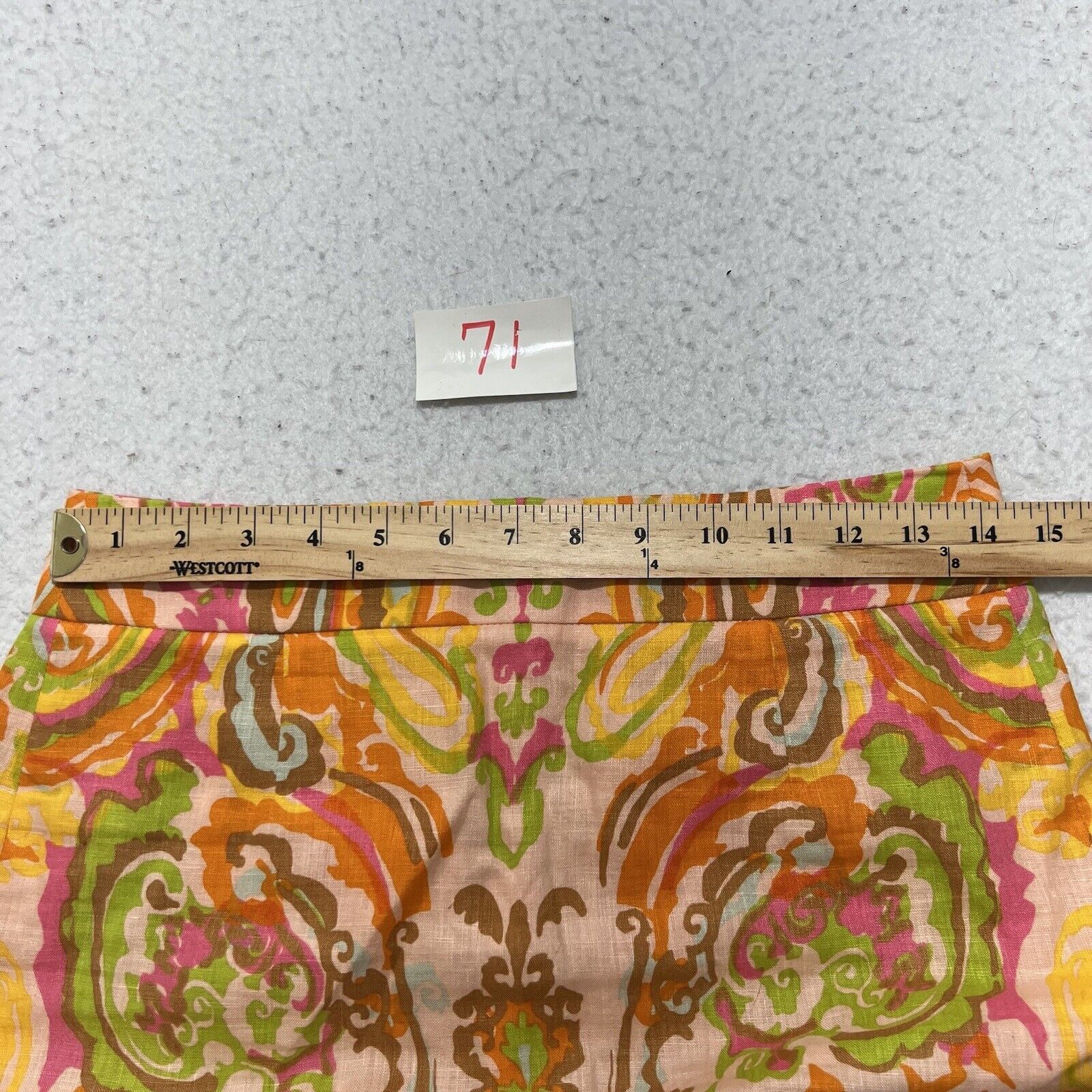 J.Crew J. Crew Women's Size 2 Linen Pencil Skirt Split Back Zip Up Size 26" / US 2 / IT 38 - 5 Thumbnail