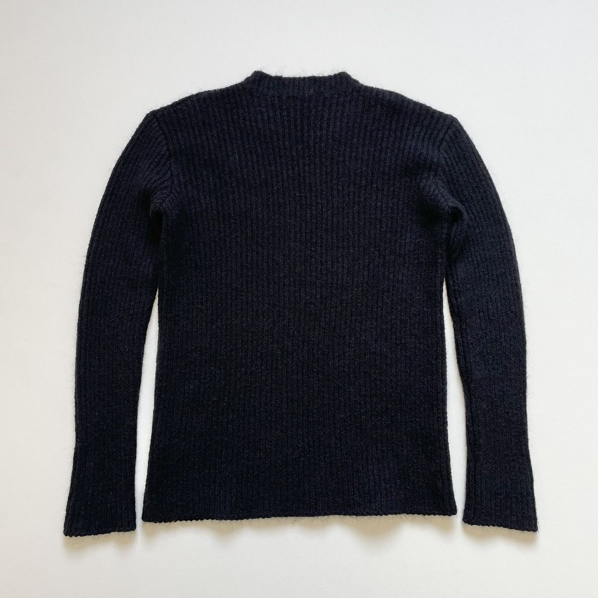 Haider Ackermann Ribbed Black Mohair Sweater Size US L / EU 52-54 / 3 - 12 Thumbnail