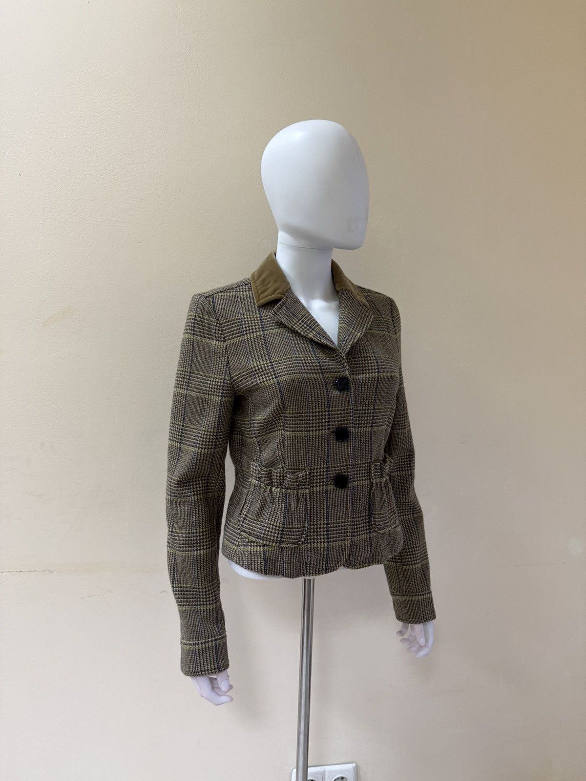 Etro Etro Womens Wool Checkered Blazer Jacket Size 42 Size M / US 6-8 / IT 42-44 - 4 Thumbnail