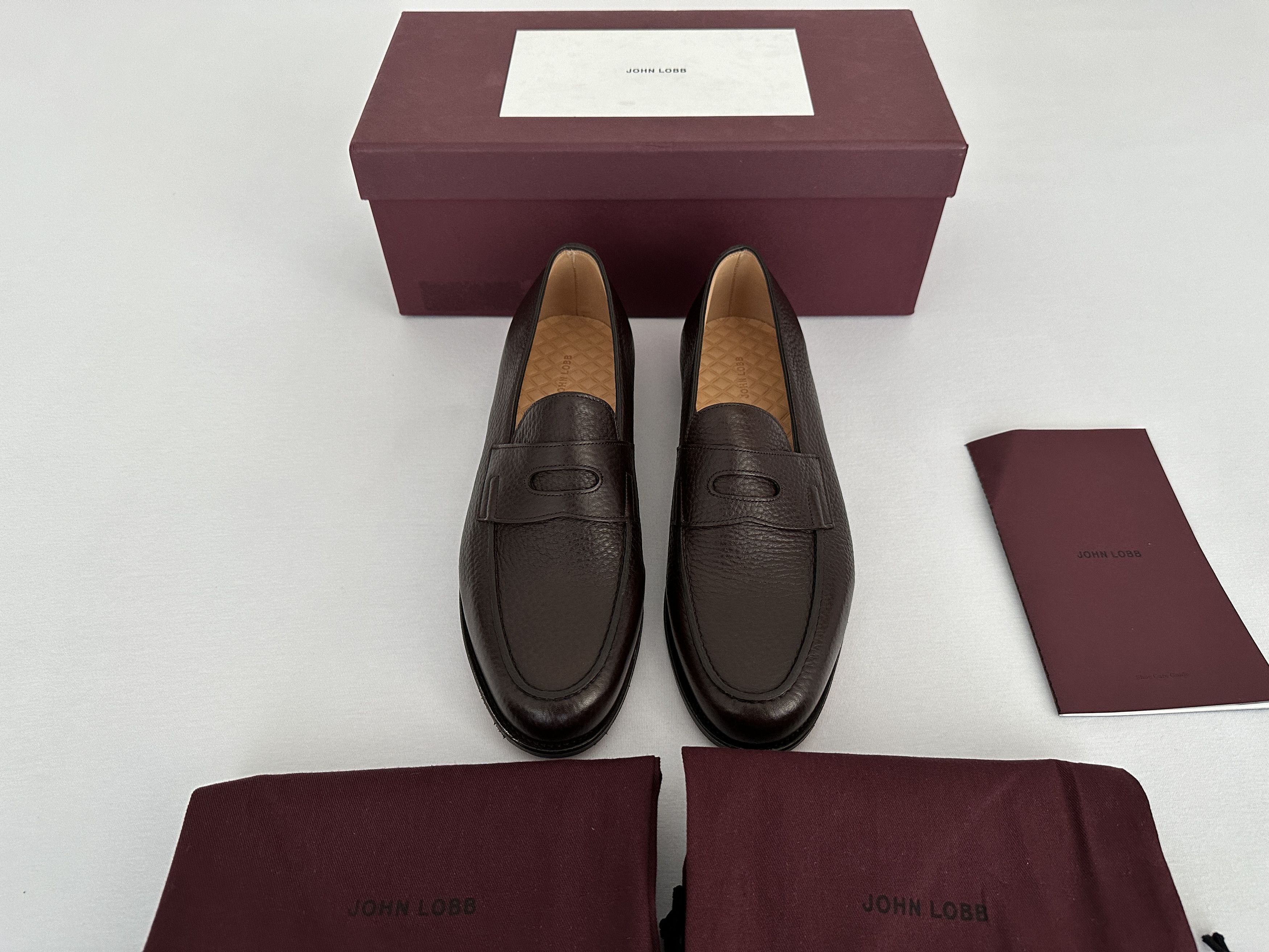 John Lobb Lopez Loafers Moorland Grain Leather Size US 9 / EU 42 - 3 Thumbnail