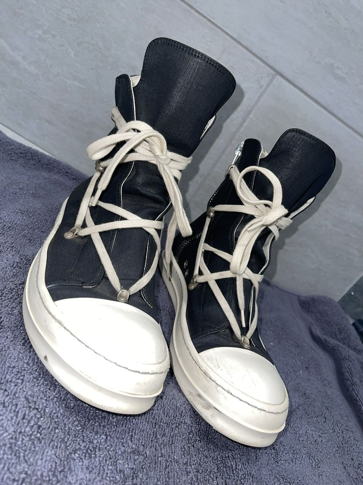 Rick Owens × Rick Owens Drkshdw Rick Owen’s Hexagram Ramones. Size US 7.5 / EU 40-41 - 8 Thumbnail