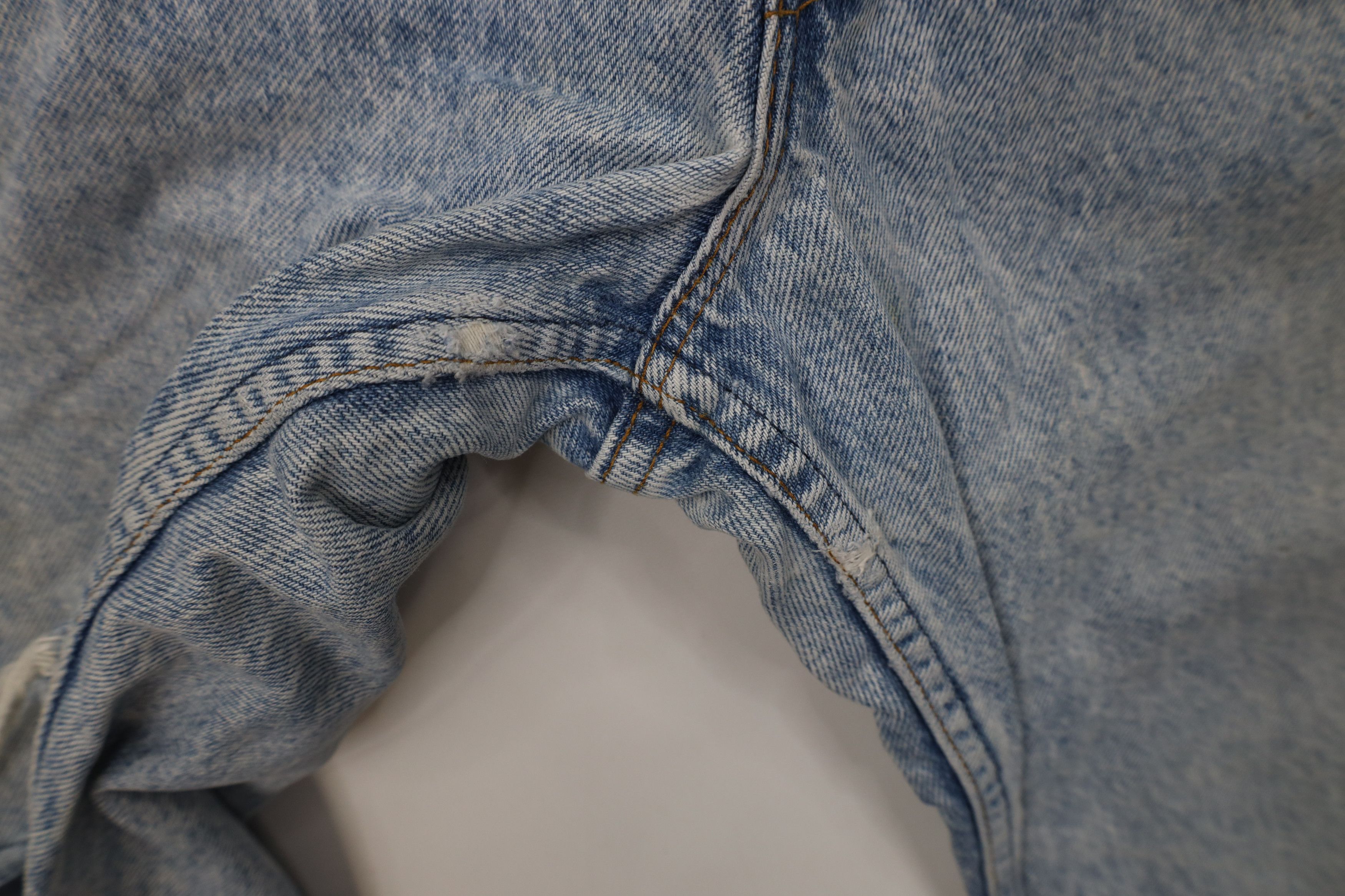 Levi's Vintage 80s Levis 505 Orange Tab Acid Wash Denim Shorts USA Size US 31 - 8 Thumbnail