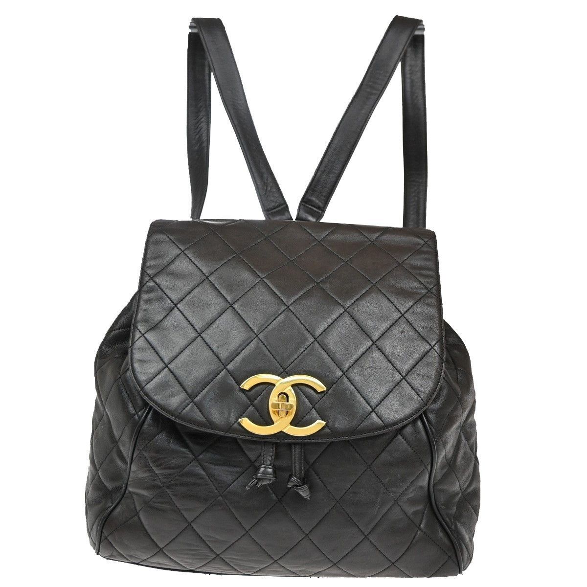 Chanel Chanel Vintage CC Flap Backpack Leather Size ONE SIZE - 1 Thumbnail