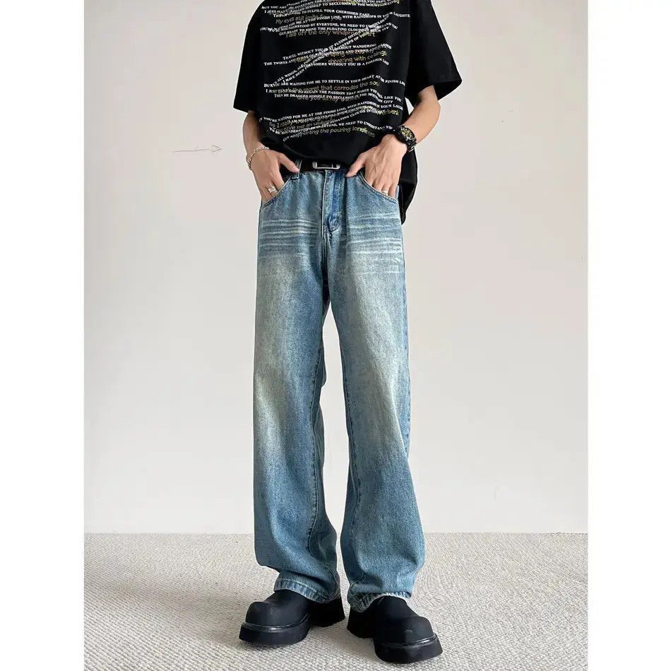 Japanese Brand Retro loose wide leg slightly flared jeans Size US 30 / EU 46 - 5 Thumbnail