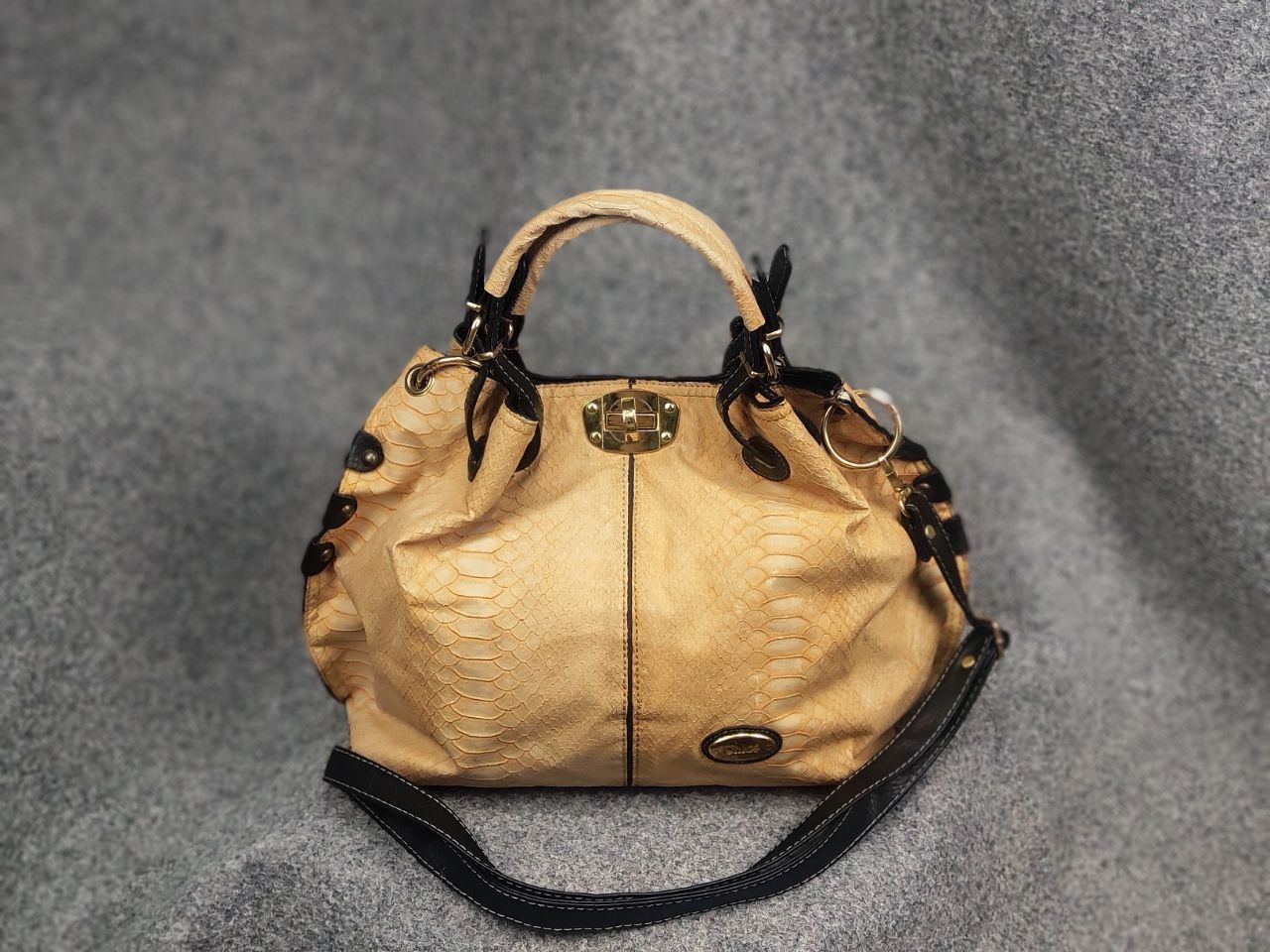 Chloe Vintage 90's Chloe Style bag snakeskin texture handles Y2K Size ONE SIZE - 2 Thumbnail