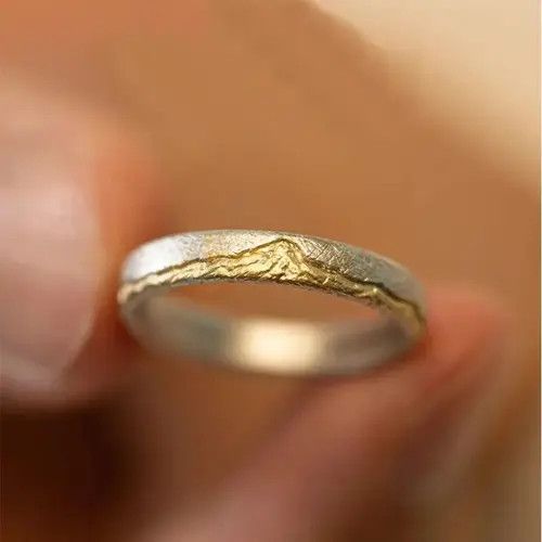 Vintage Men Ring 925 Sterling Silver Jewelry Adjustable GoldMountain Size ONE SIZE - 1 Thumbnail