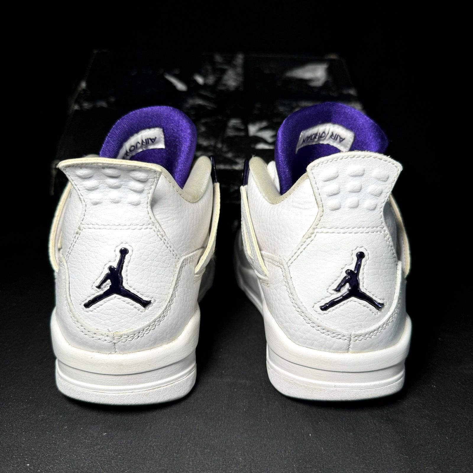 Jordan Brand × Nike Size 5 - Air Jordan 4 Retro GS Purple Metallic Men's Shoes Size US 5 / EU 37 - 6 Thumbnail