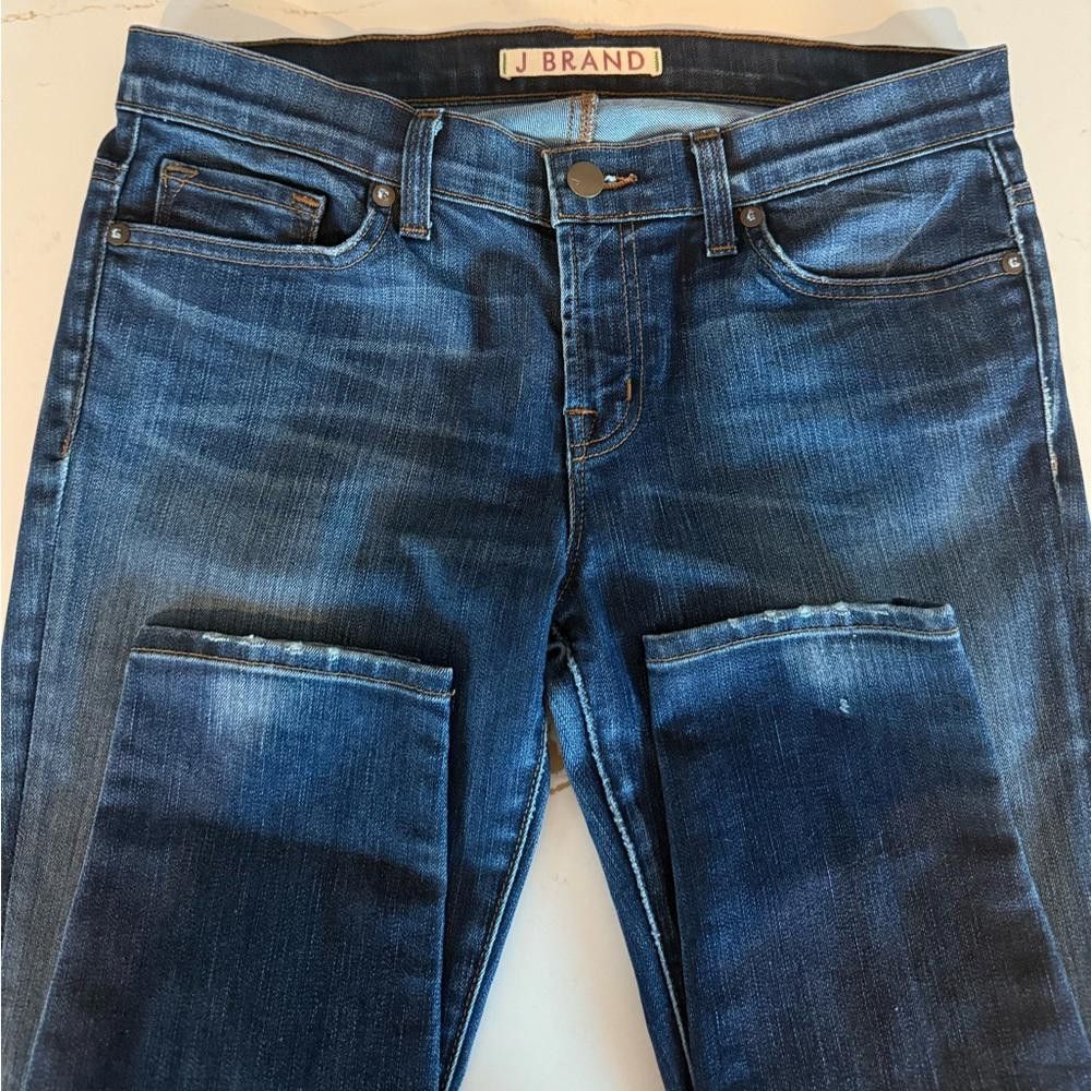 J Brand J Brand Low Rise Skinny Jeans Size 29 Tyro Medium Wash Size 29" - 4 Thumbnail