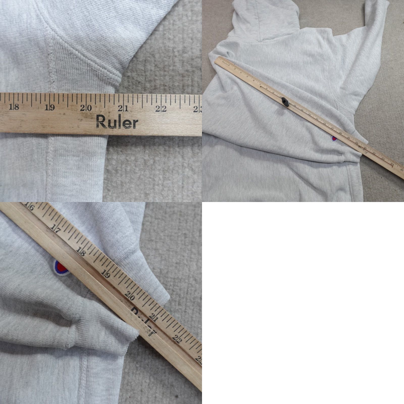 Vintage VINTAGE Champion Sweater Hoodie M Men Gray Reverse Weave USA Blank Pullover Size US M / EU 48-50 / 2 - 8 Thumbnail
